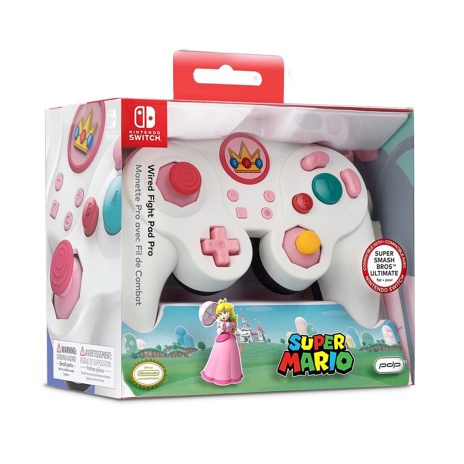 Nintendo Switch Pro Controller, Wired Official Licensed Nintendo Switch-  Peach Princess