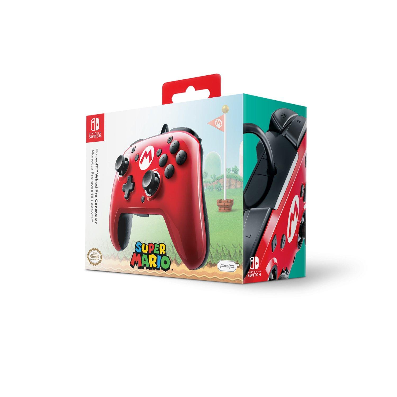 list item 3 of 5 Super Mario Bros. M Faceoff Wired Controller for Nintendo Switch