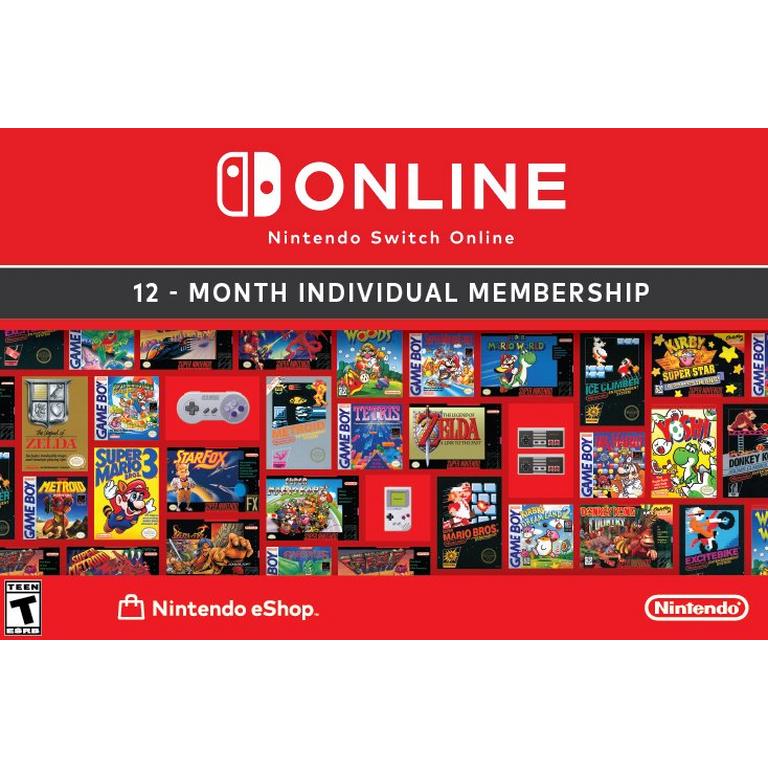 Nintendo Switch Online 12 Month Individual Membership