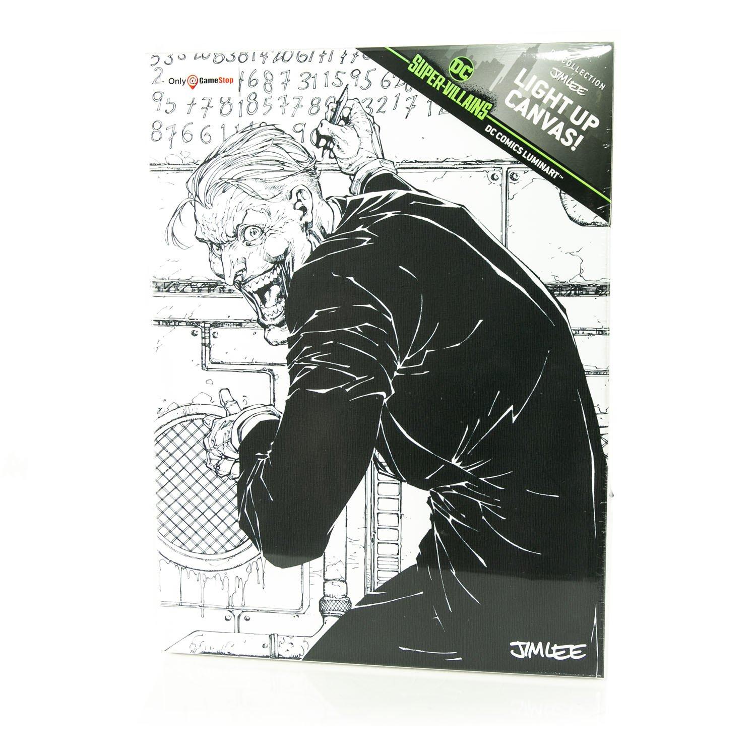 Dc Super Villains Joker By Jim Lee Light Up Canvas Gamestop