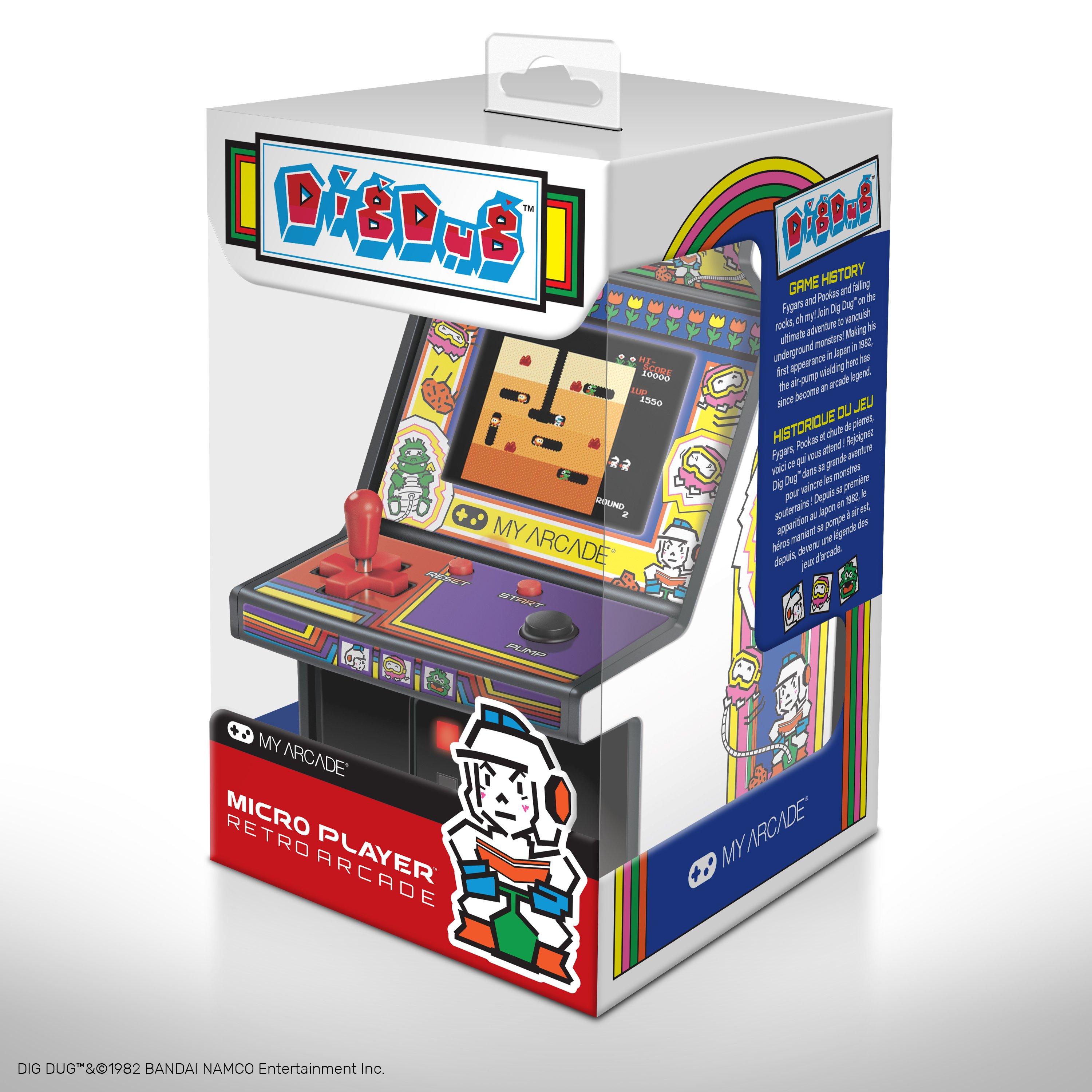 Arcade Classics - Dig-Dug Retro Mini Arcade Game 