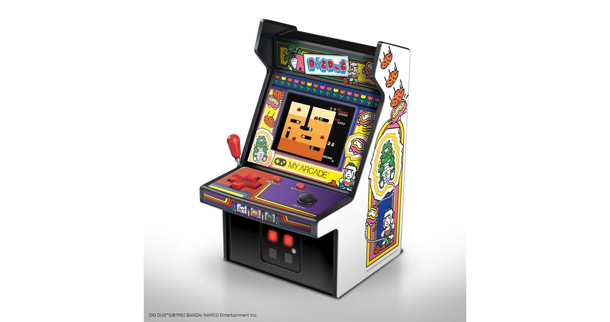 MY ARCADE レトロゲーム DigDug My Arcade Dig Dug Retro Micro Player | GameStop