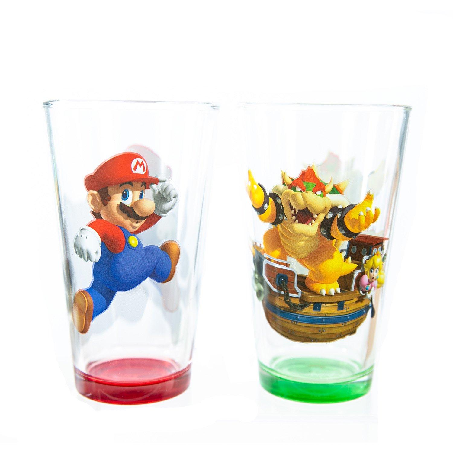 super mario beer glass