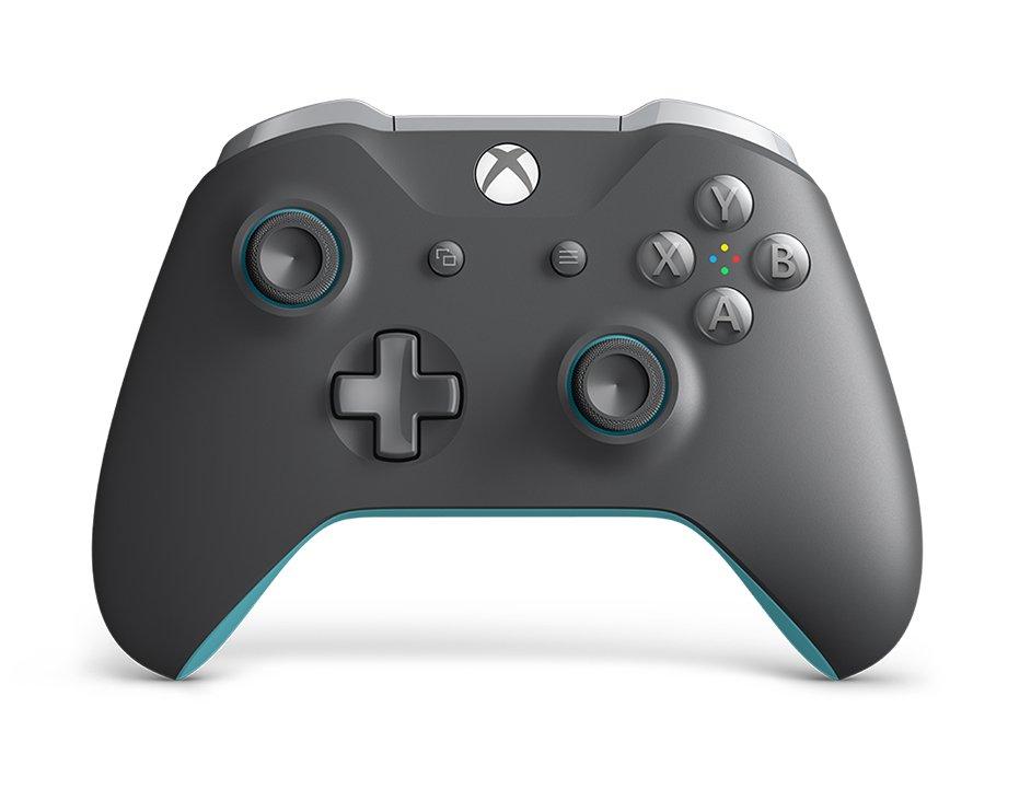 Microsoft Xbox One Grey/Blue Wireless Controller Available At GameStop Now!