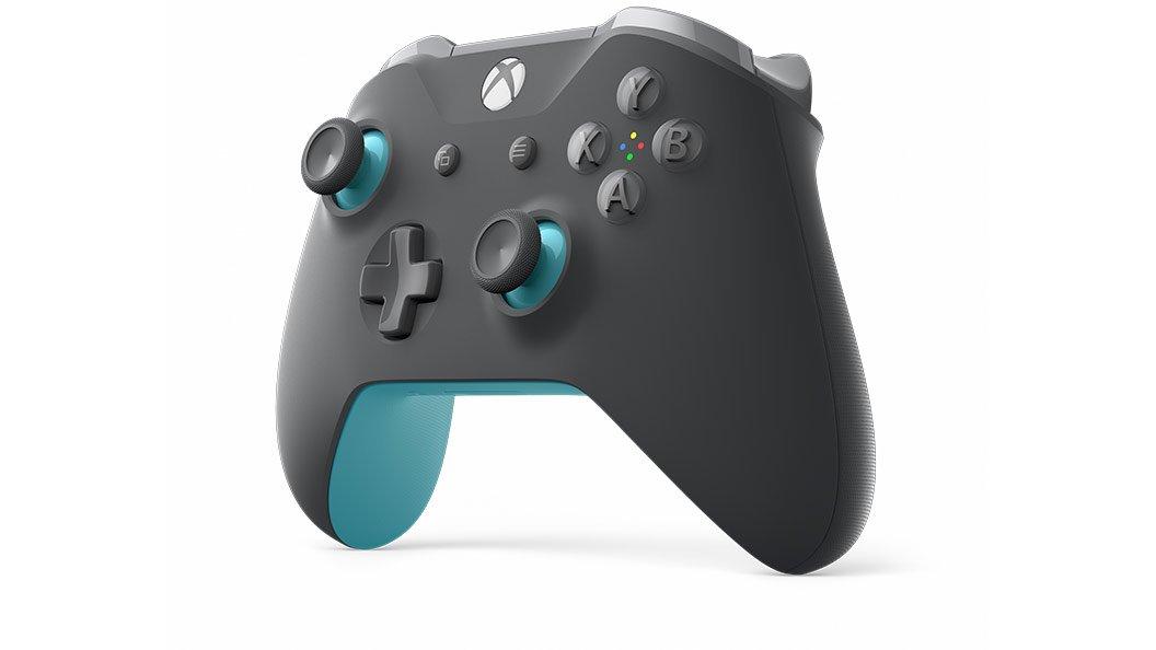 xbox one blue and grey controller