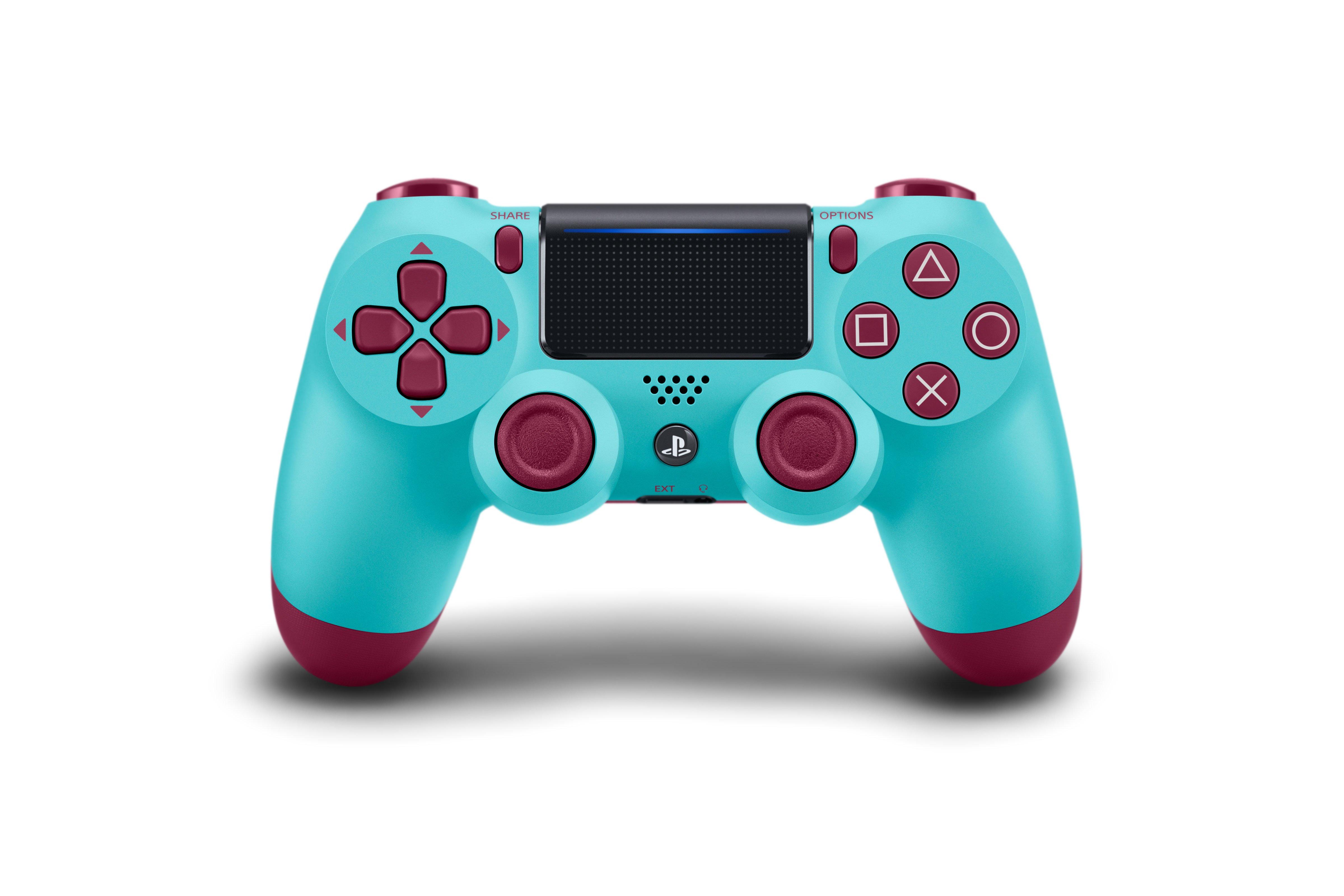 ps4 controller blue and red