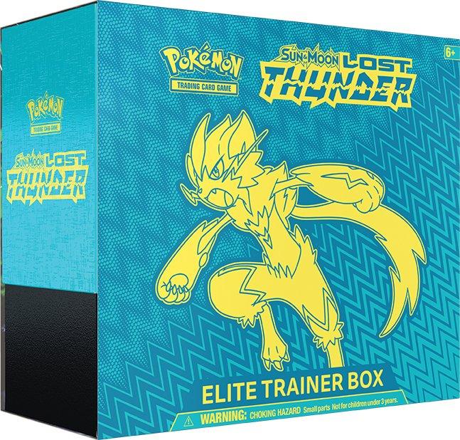 Pokemon Trading Card Game Sun And Moon Lost Thunder Elite Trainer Box Gamestop