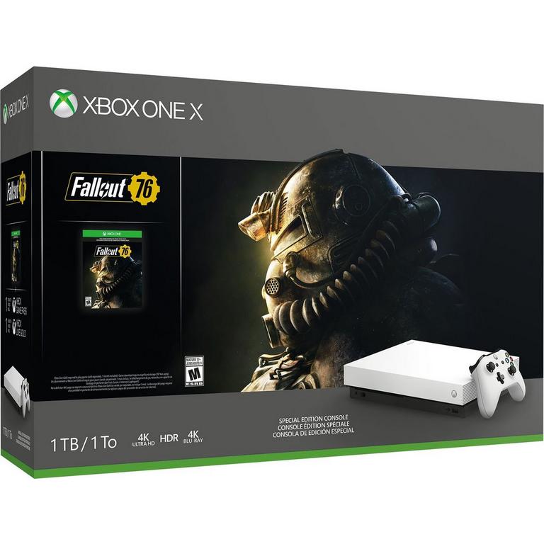 Microsoft Xbox One X 1TB Fallout 76 Bundle - Robot White w/ Physical Disc - Only at GameStop Available At GameStop Now!