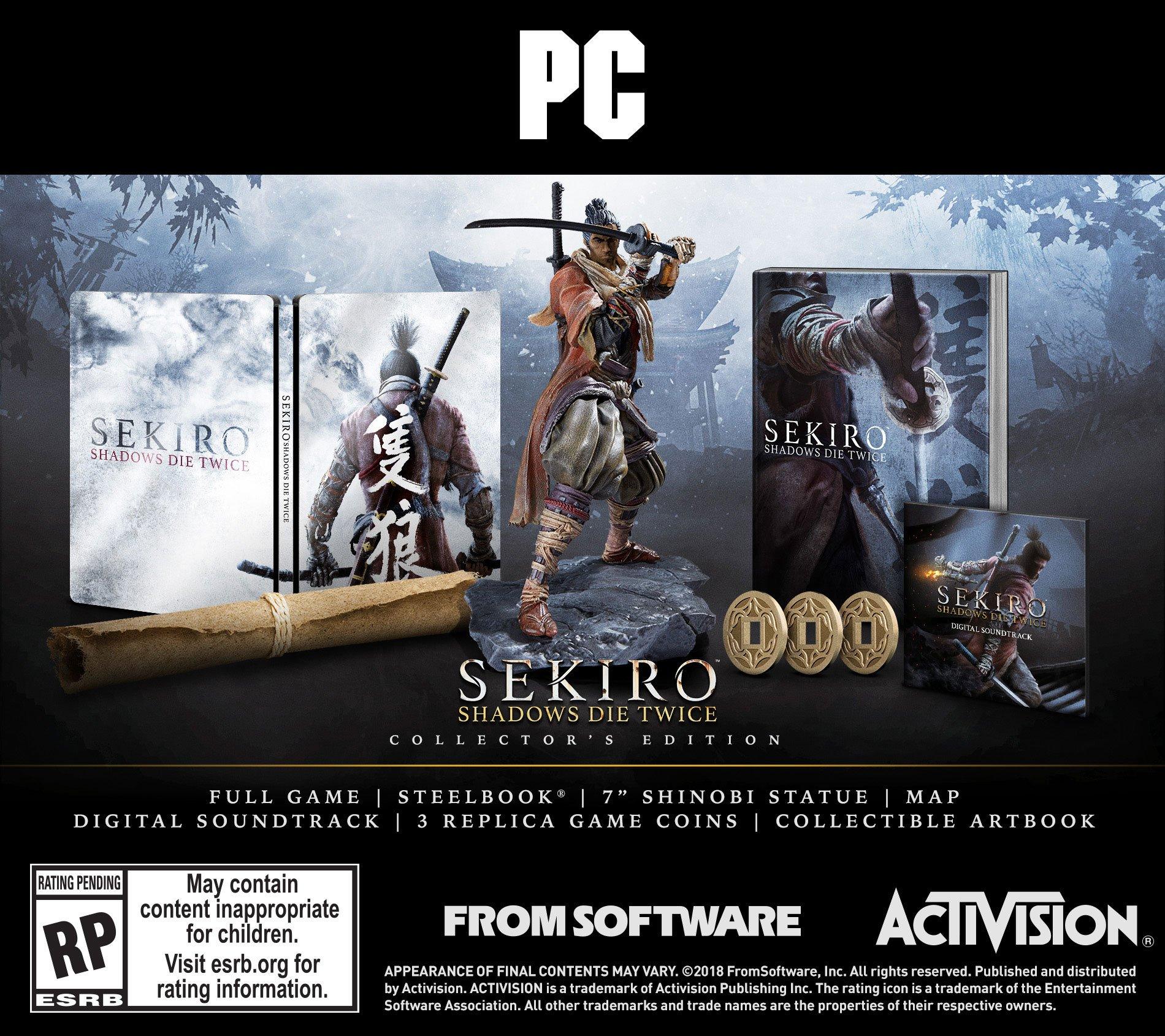 Sekiro Shadows Die Twice Collector S Edition Only At Gamestop Pc Gamestop