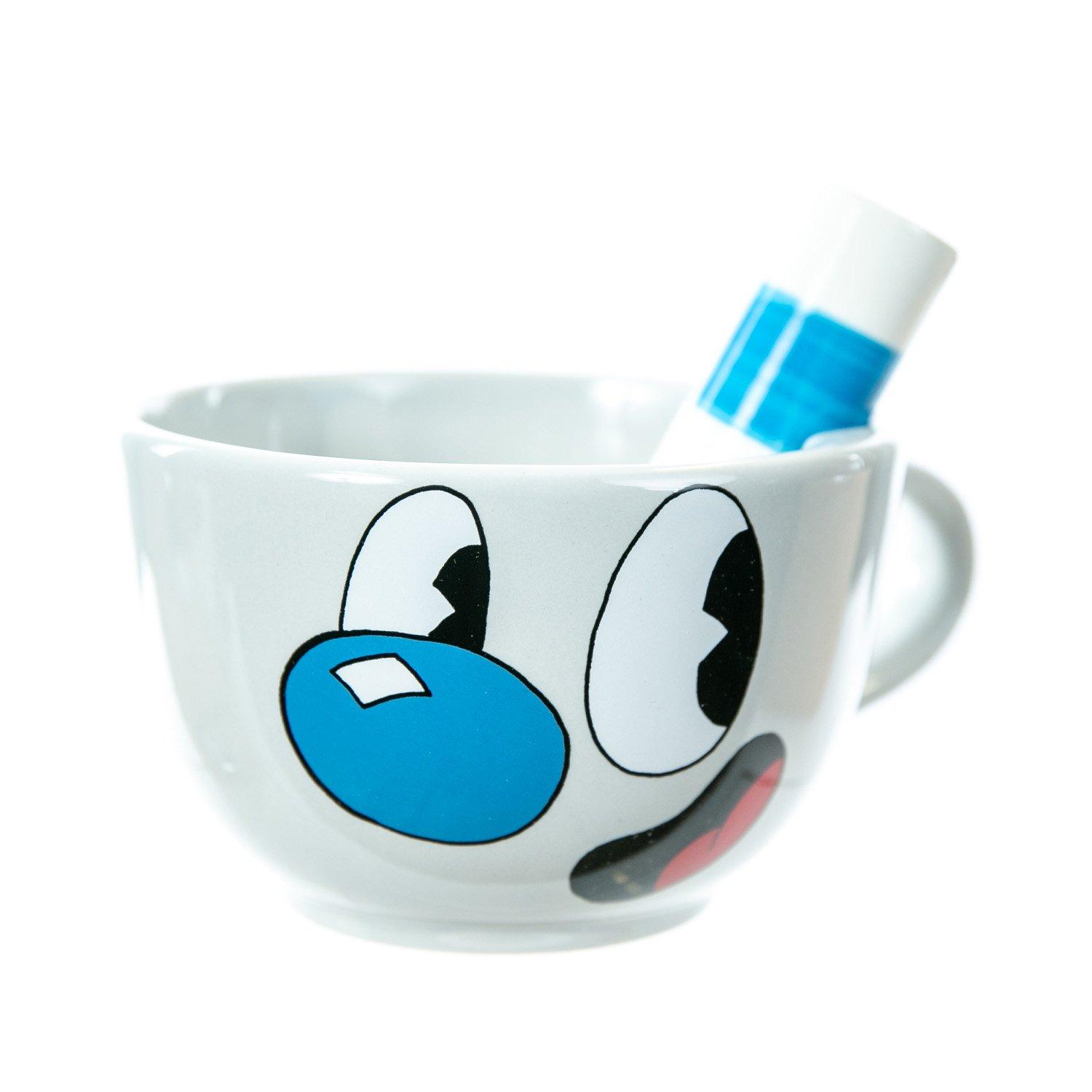 Cuphead Mugman Sculpted Mug with Straw | GameStop