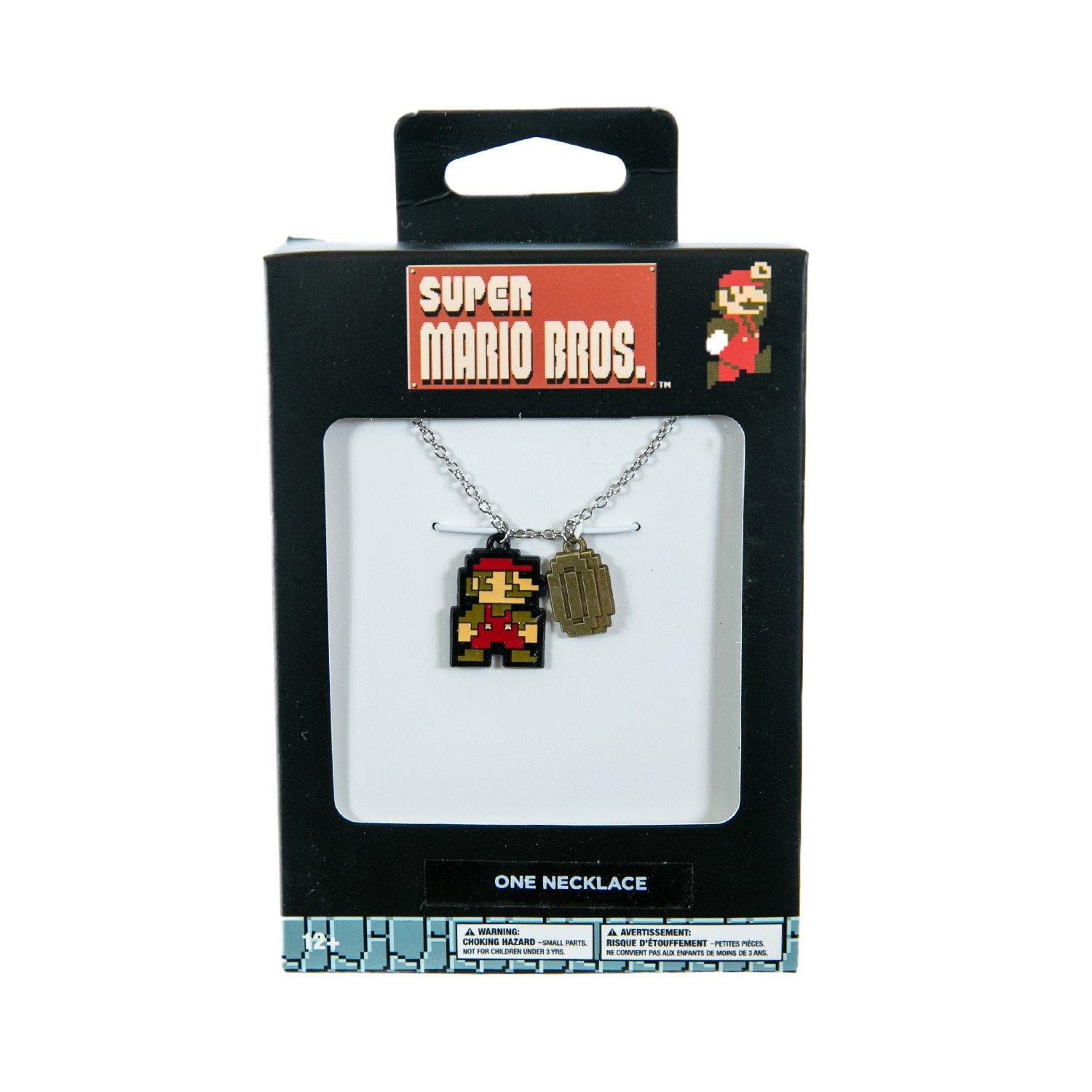 Super Mario Bros. Mario and Coin Necklace