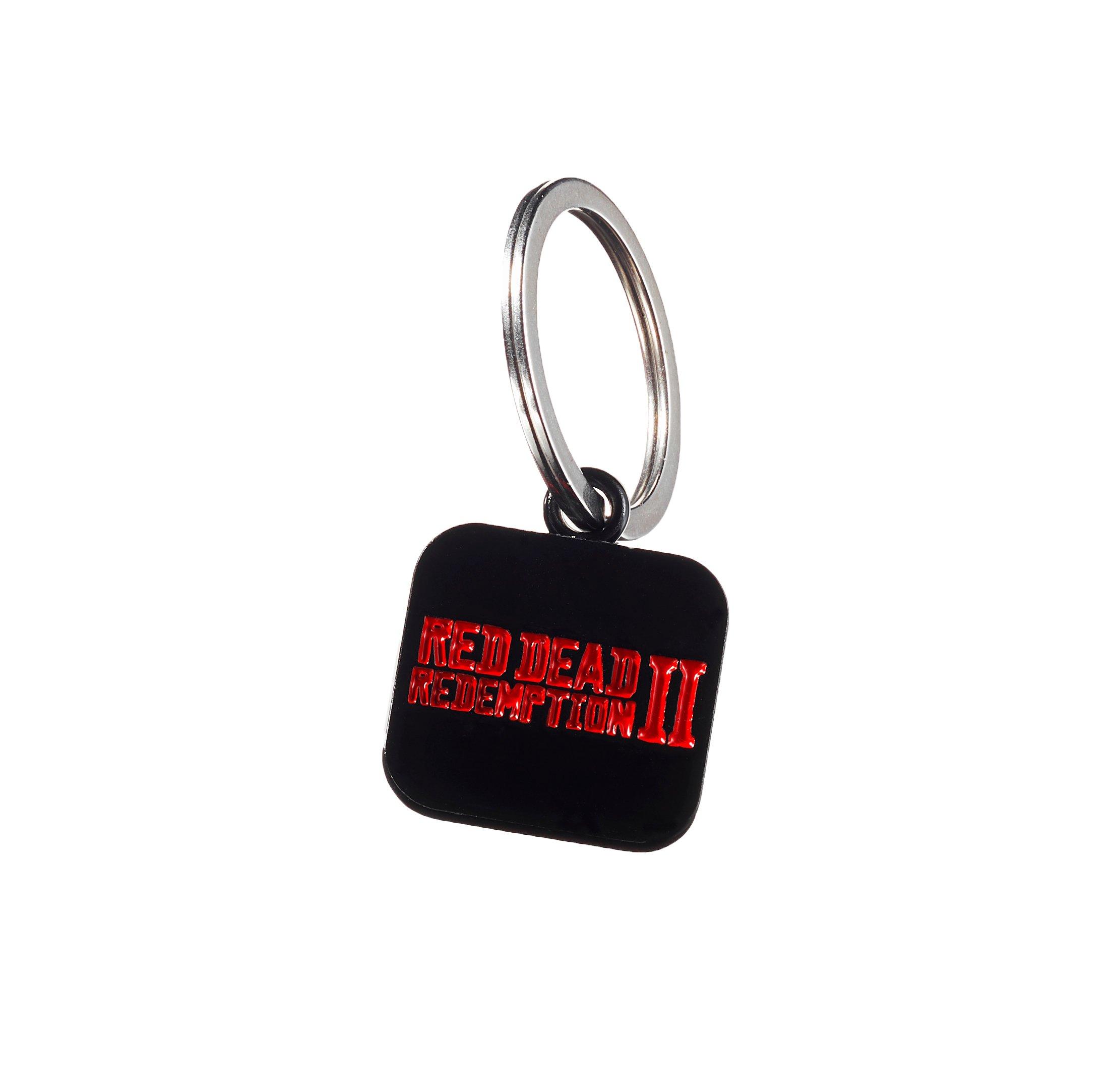 list item 2 of 3 Red Dead Redemption 2 Rockstar Logo Black Keychain