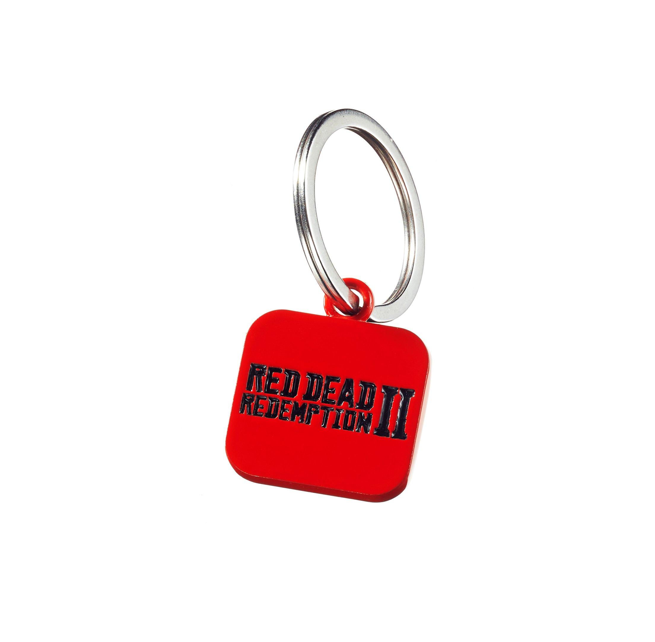 Red Dead Redemption 2 Rockstar Logo Red Keychain