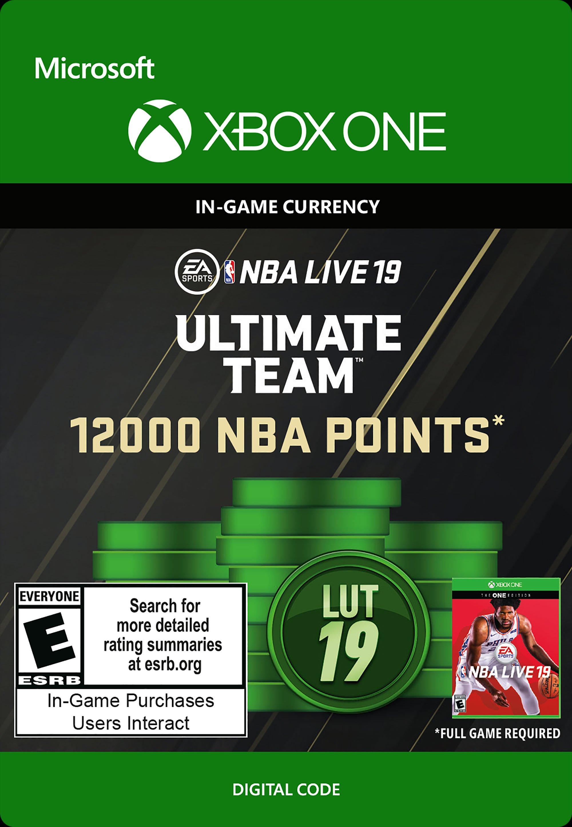 Nba Live 19 Ultimate Team 12 000 Nba Points Xbox One Gamestop