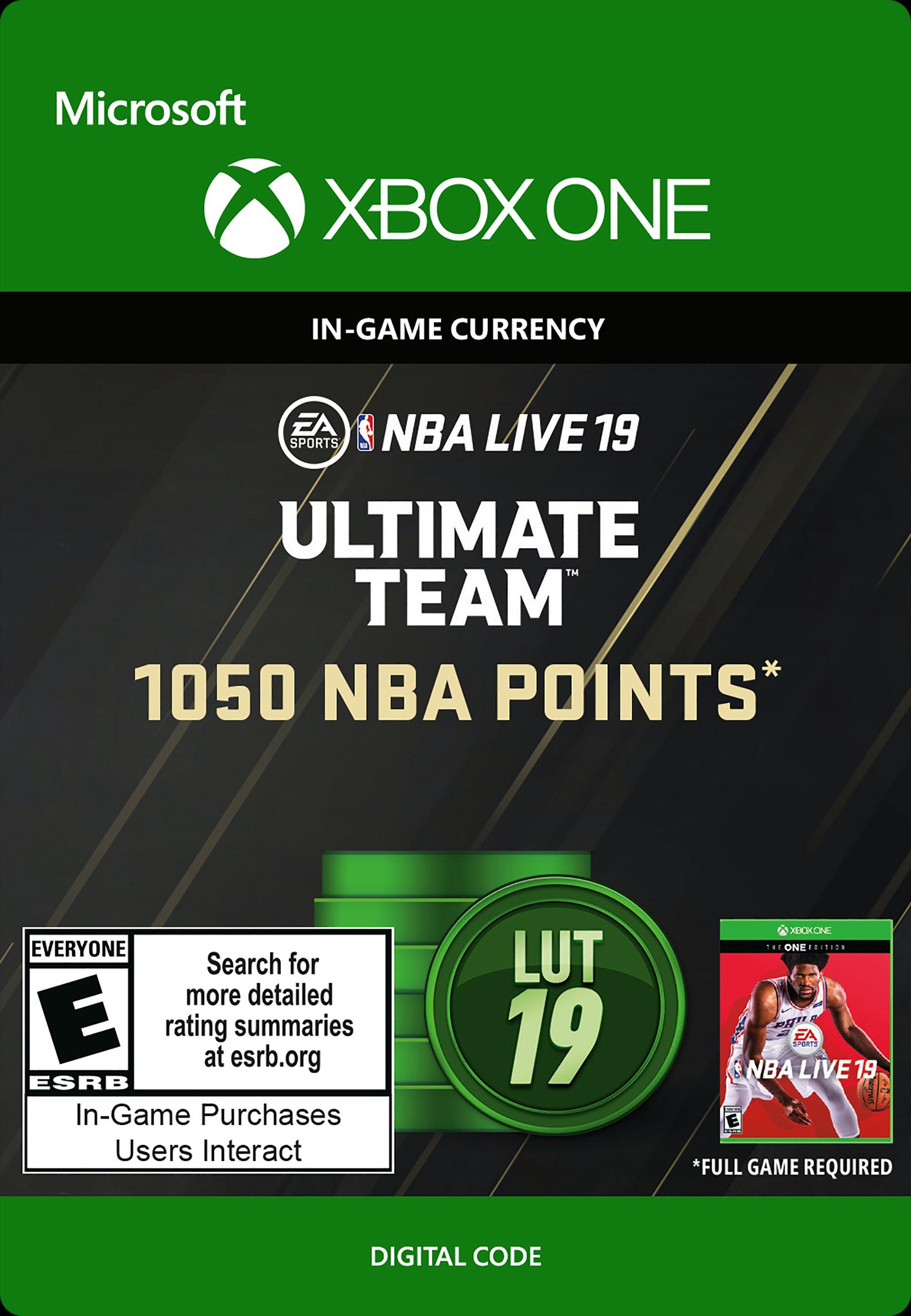 NBA Live 19 Ultimate Team Points 1,050 - Xbox One