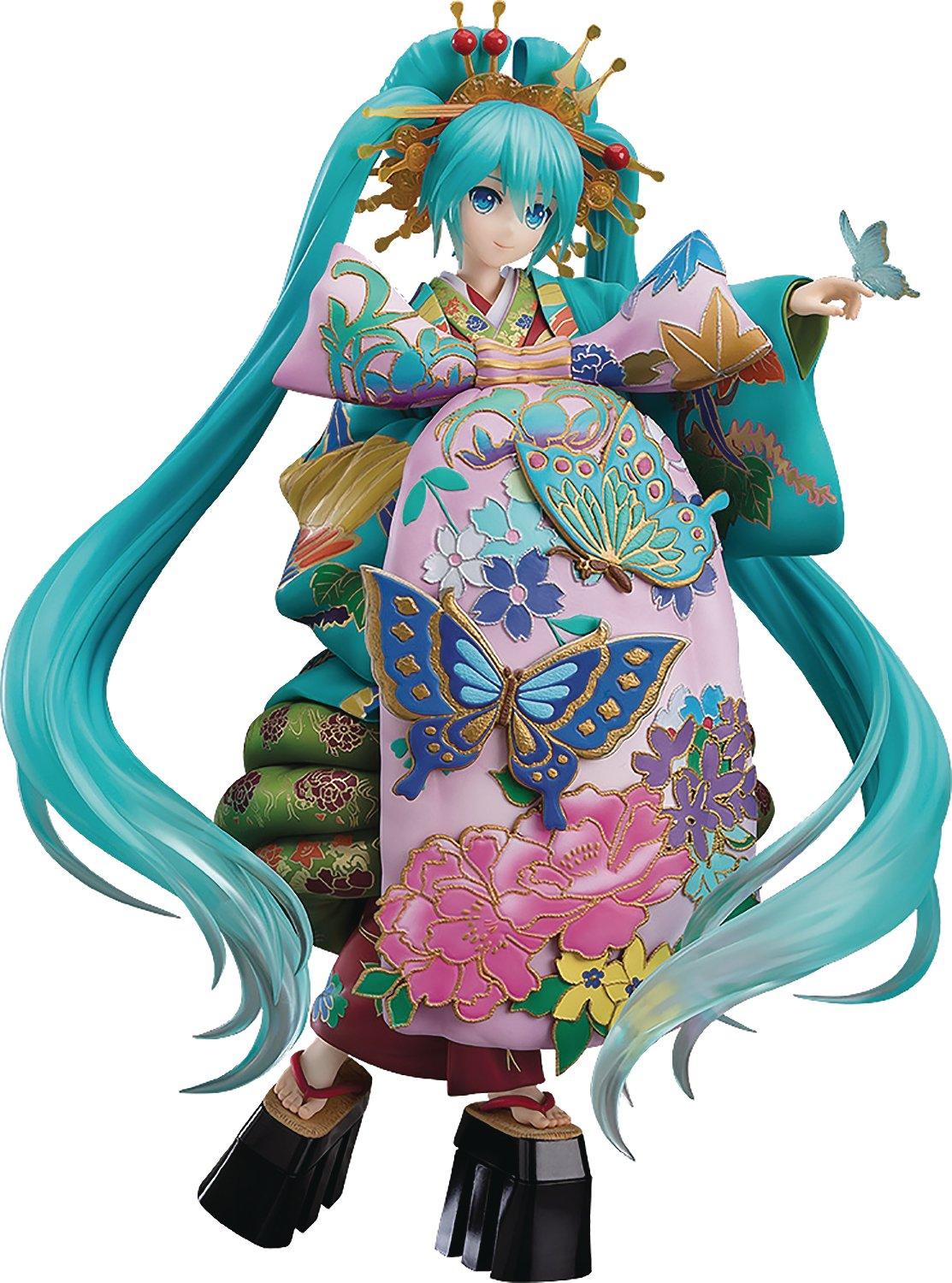 Vocaloid Character Vocal Series 01 Hatsune Miku Chokabuki Kuruwa Kotoba Awase Kagami Version Statue Gamestop