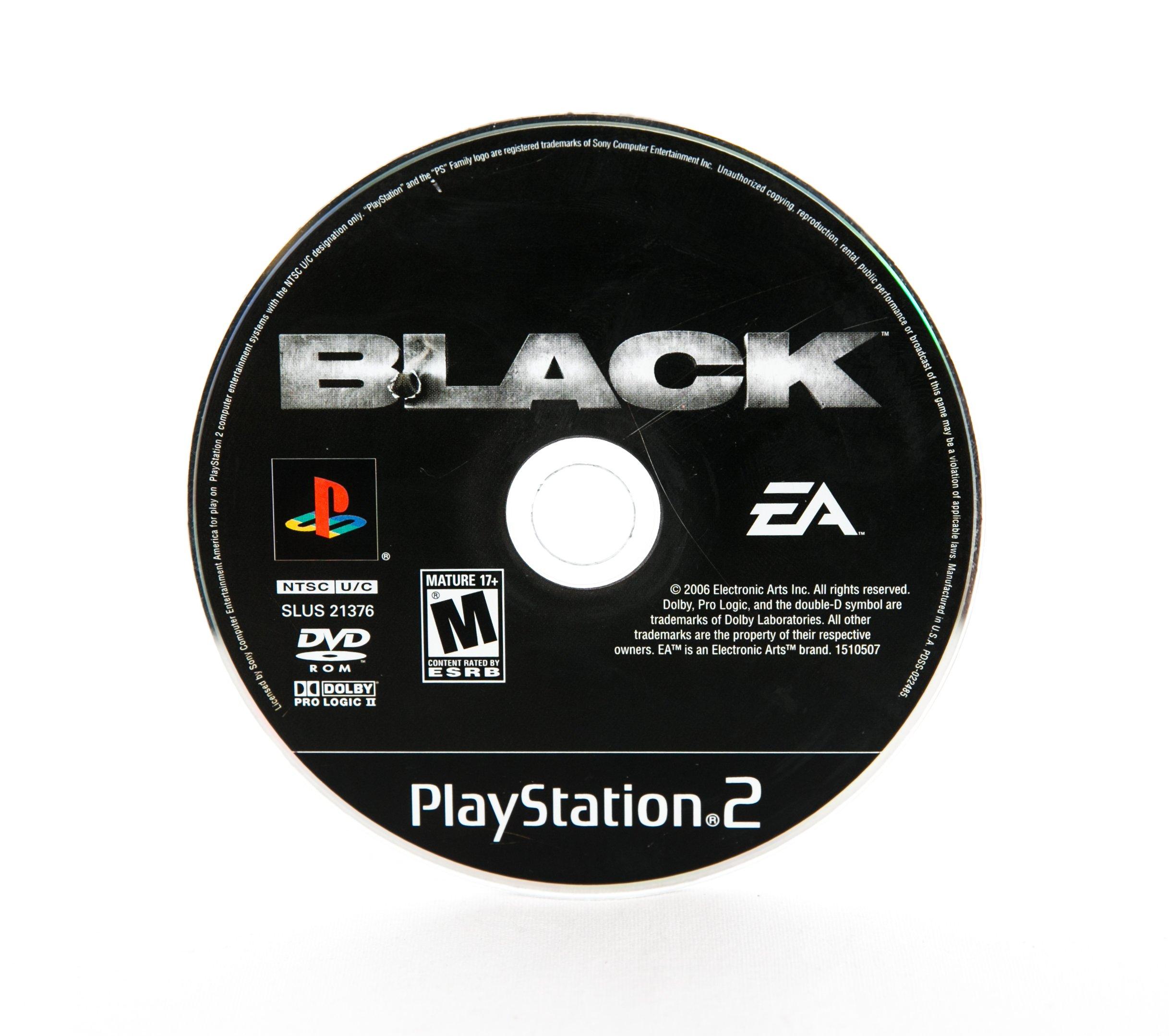 black playstation 2