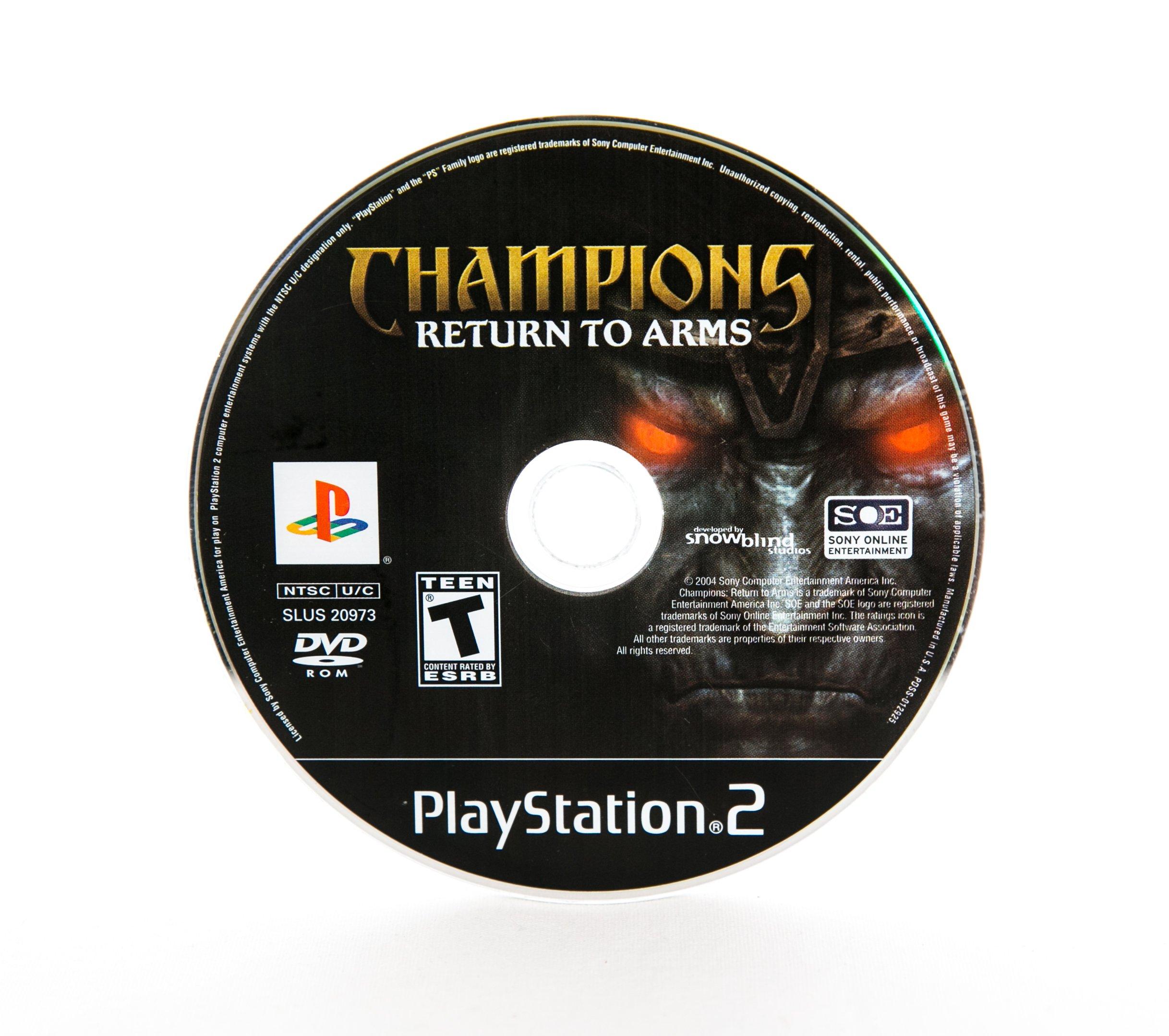 CHAMPIONS RETURN TO ARMS JOGO REPRÔ PARA PLAYSTATION 2