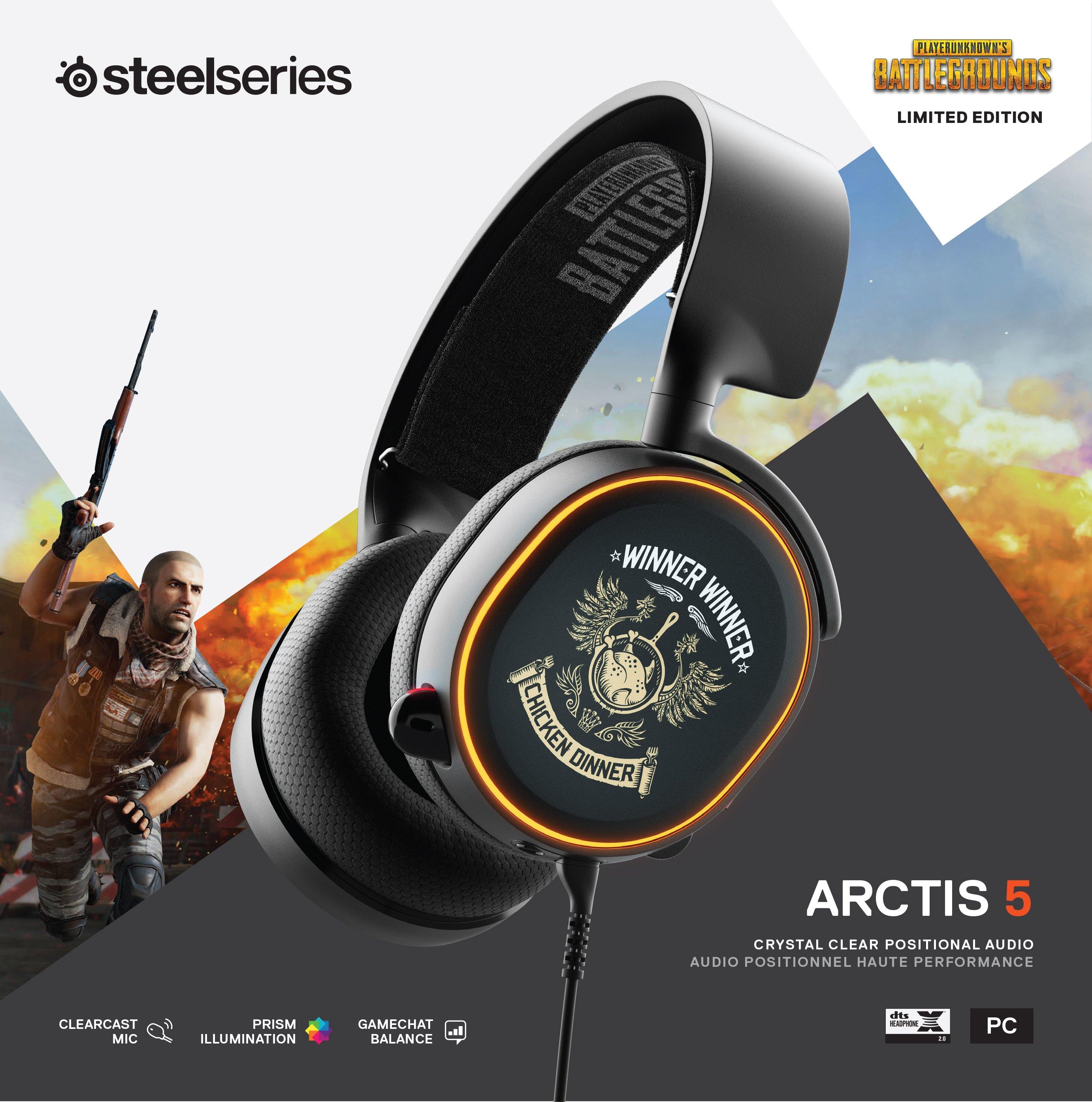 SteelSeries Arctis 5 PUBG Edition Wired Gaming Headset