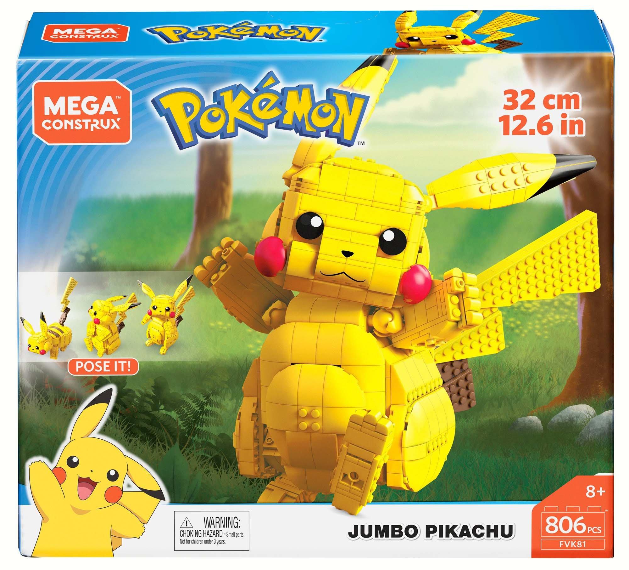 mega construx jumbo pikachu instructions