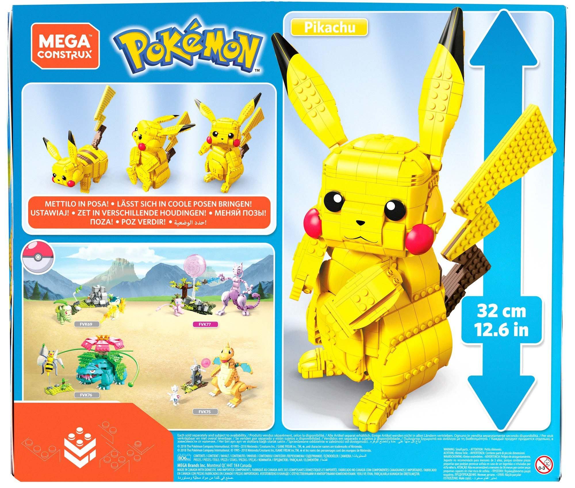 pokemon mega construx jumbo pikachu