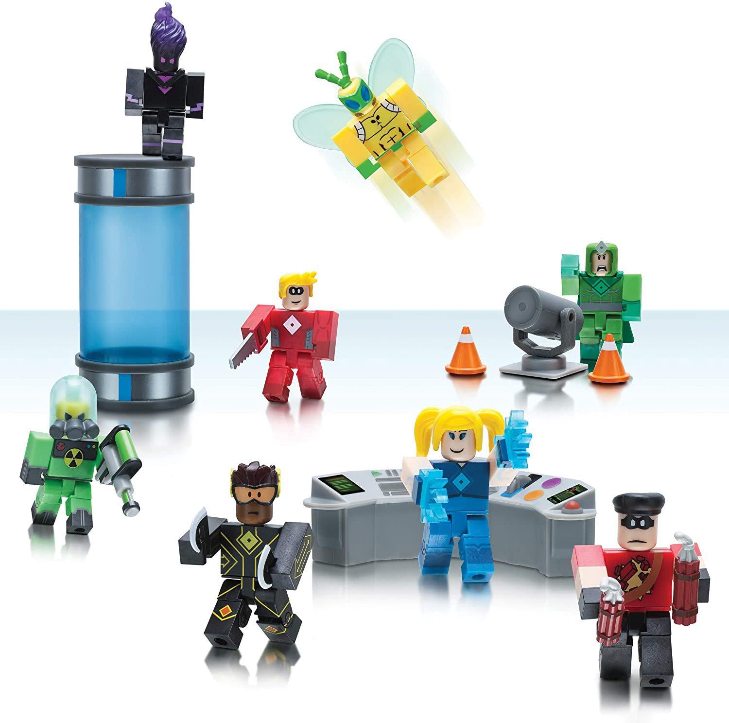 Roblox Heroes Of Robloxia Action Figure Set Gamestop - roblox new nintendo 3ds