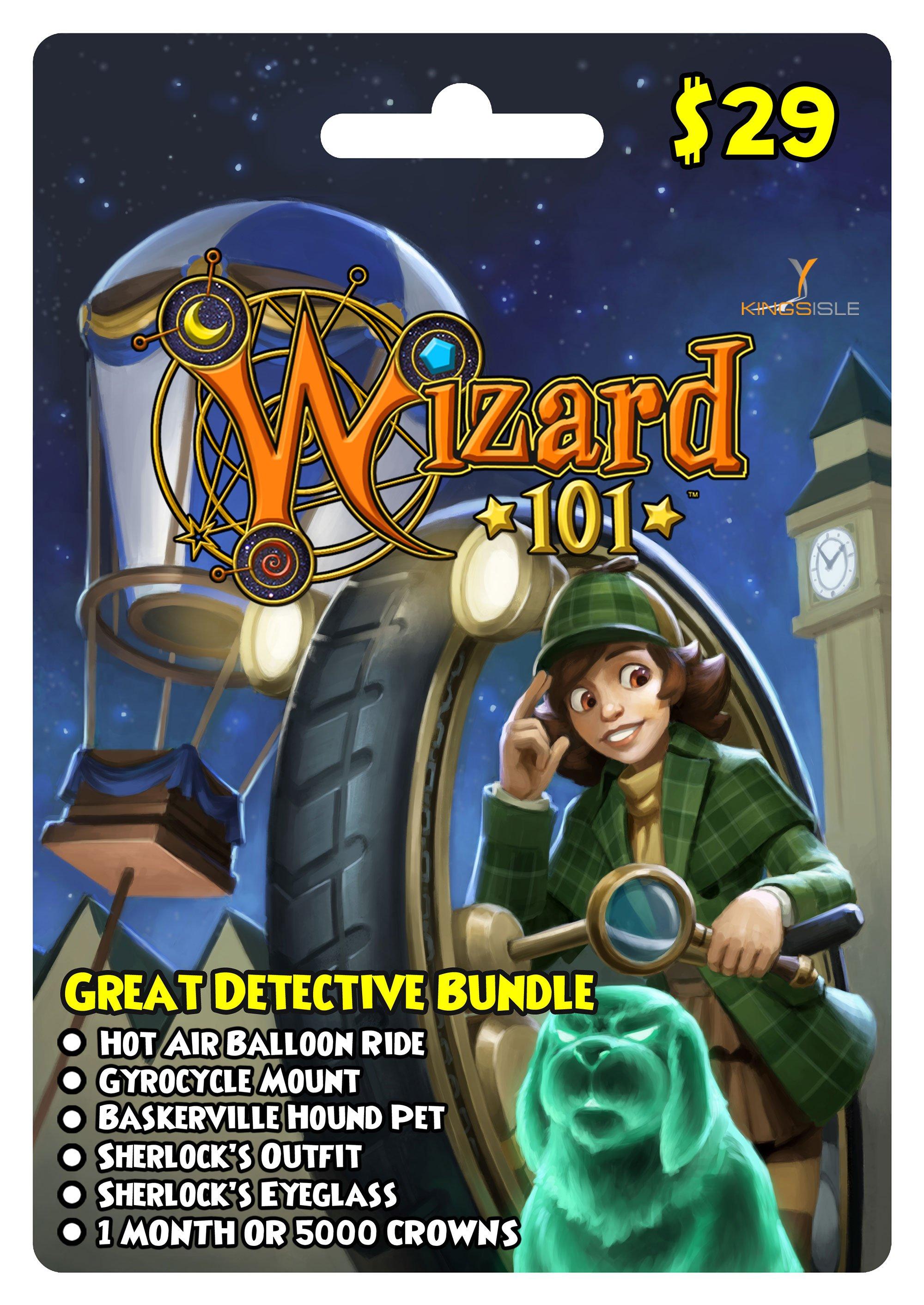 Wizard 101 Great Detective $29 eCard GameStop.