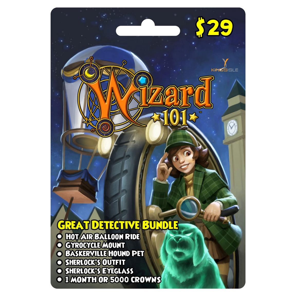 KingsIsle Entertainment Wizard 101 Great Detective $29 eCard