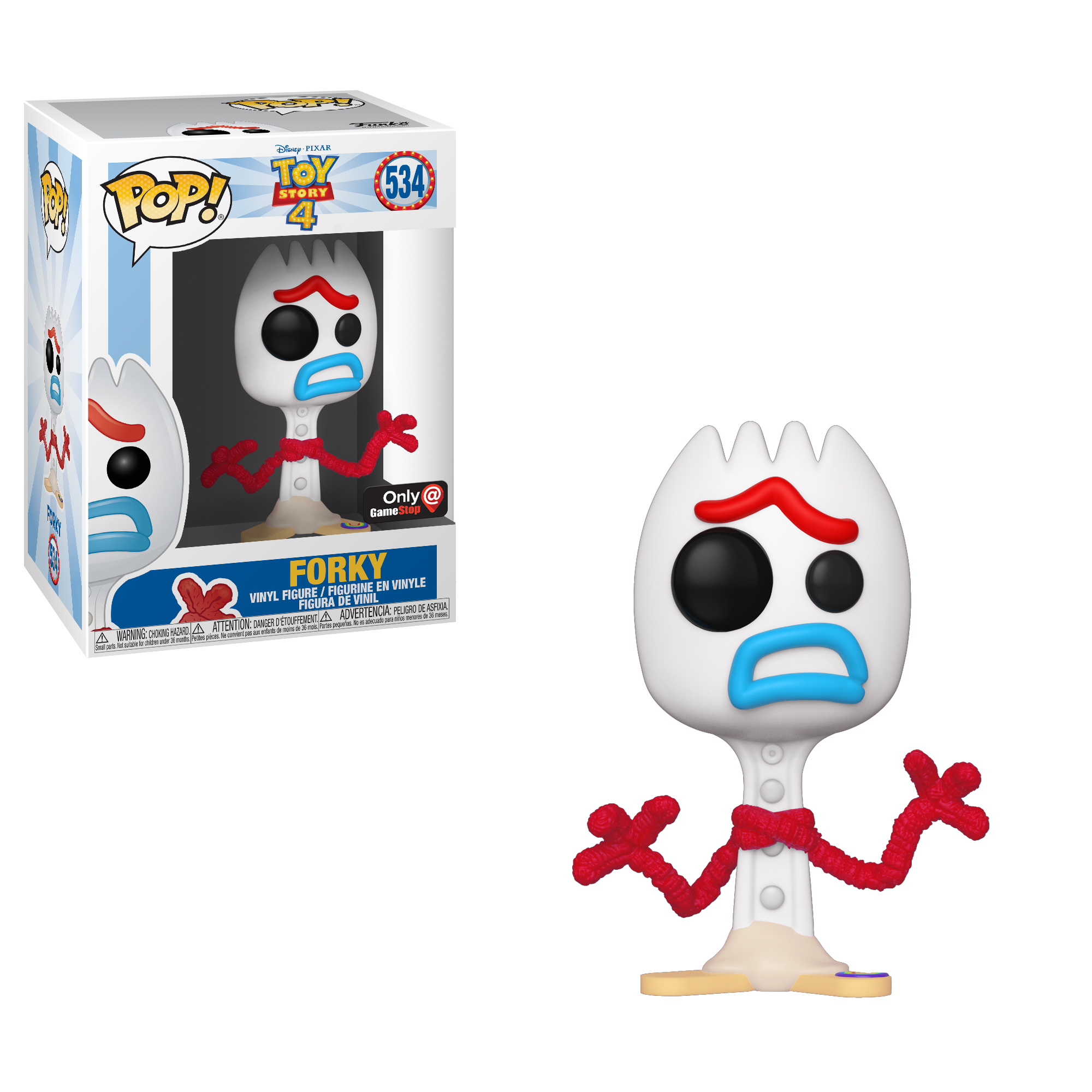 Funko Pop Disney Toy Story 4 Forky Only At Gamestop Gamestop