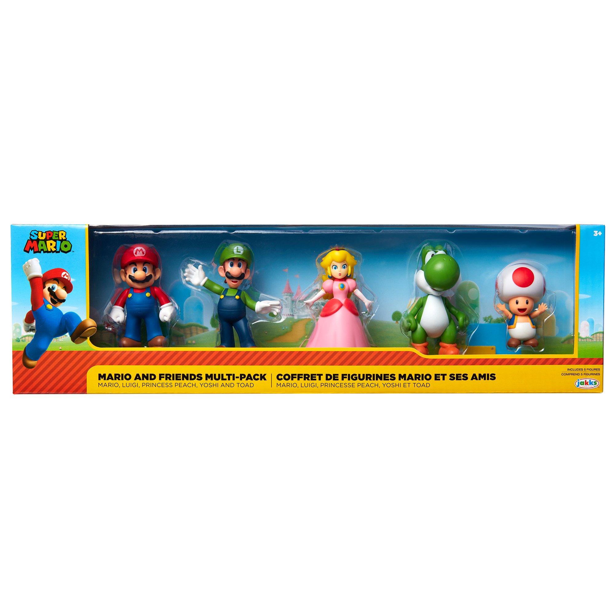 Jakks Pacific Super Mario Bros. Mario and Friends MultiPack Action Figures