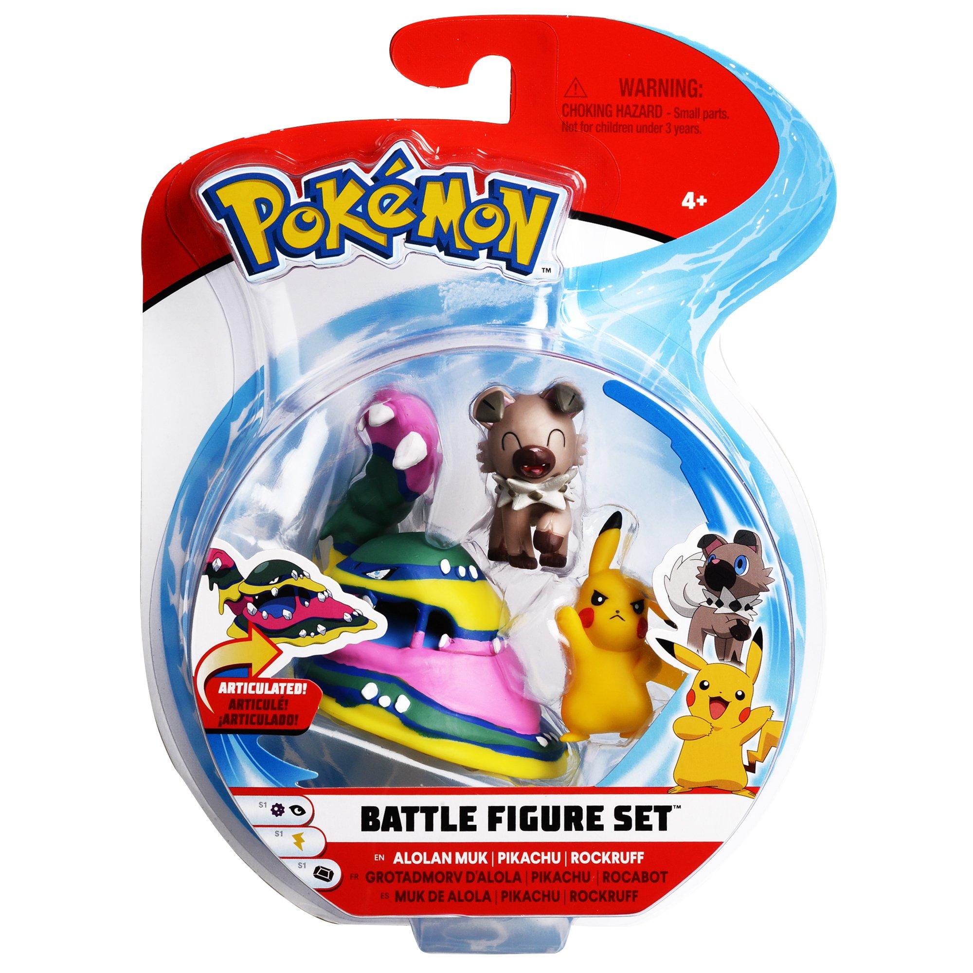 pokemon battle figure 3 pack action figure set marowak grookey stufful