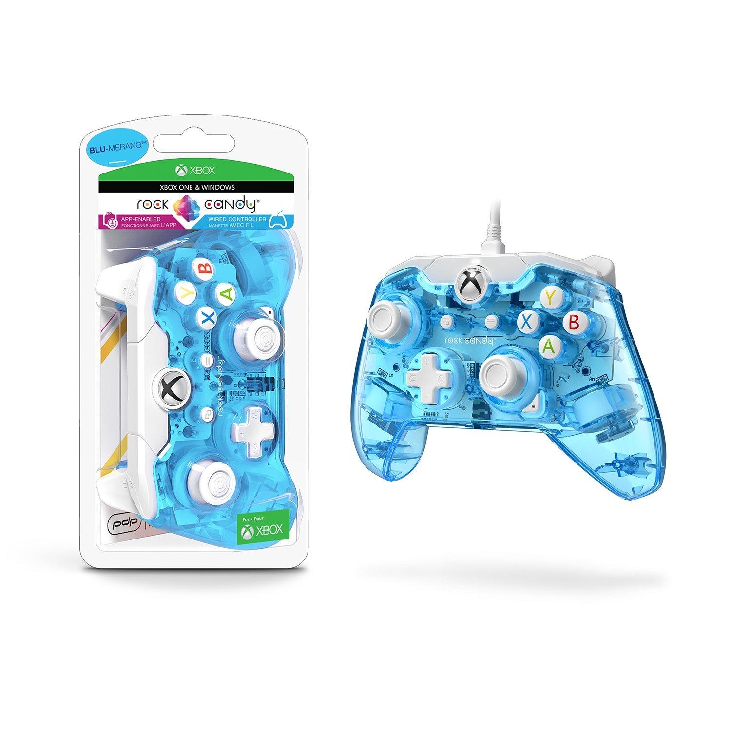 blue wired xbox one controller