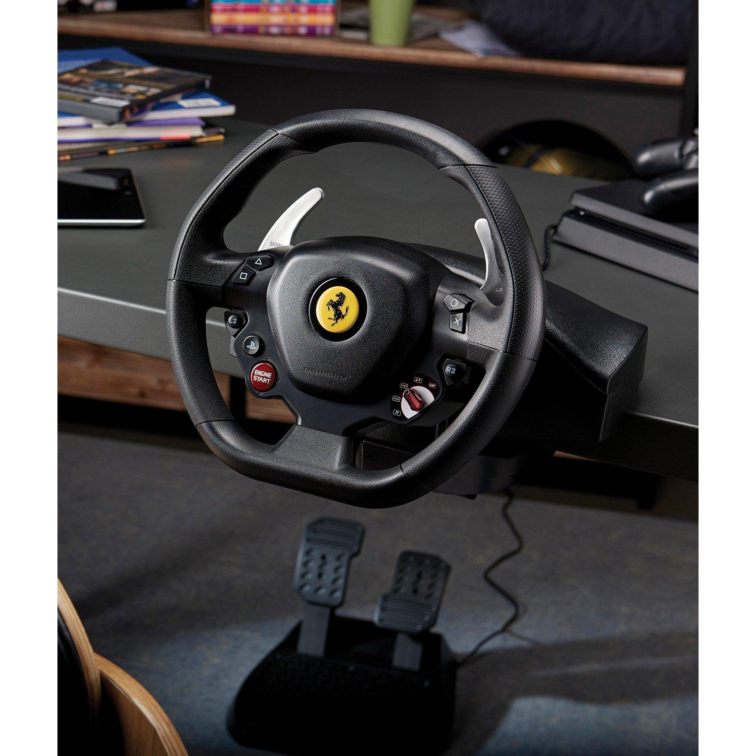 t80 ferrari 488 gtb edition racing wheel for playstation 4