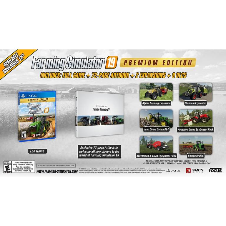 Farming Simulator 19 Premium Edition - PlayStation 4, PlayStation 4