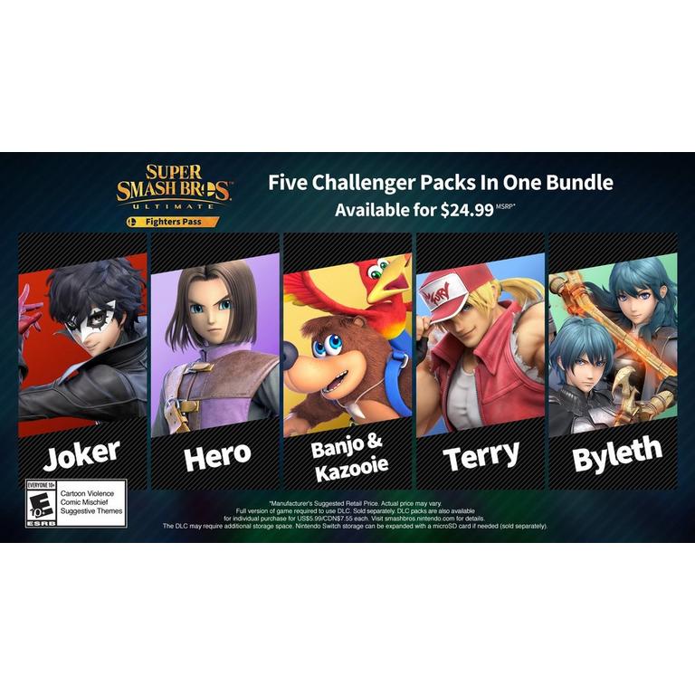 Super Smash Ultimate Fighters Pass DLC Nintendo GameStop