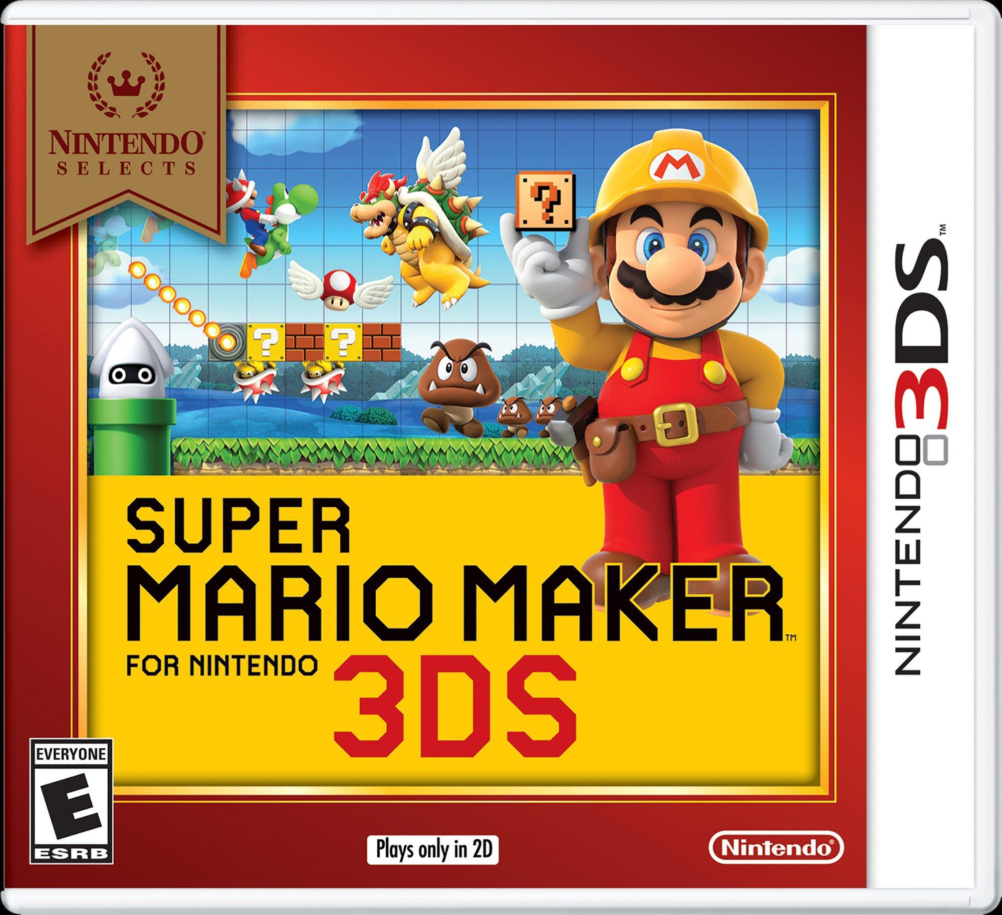 Super Mario Maker For 3ds Nintendo Selects Nintendo 3ds Gamestop - paper mario paper mario 2 decal roblox