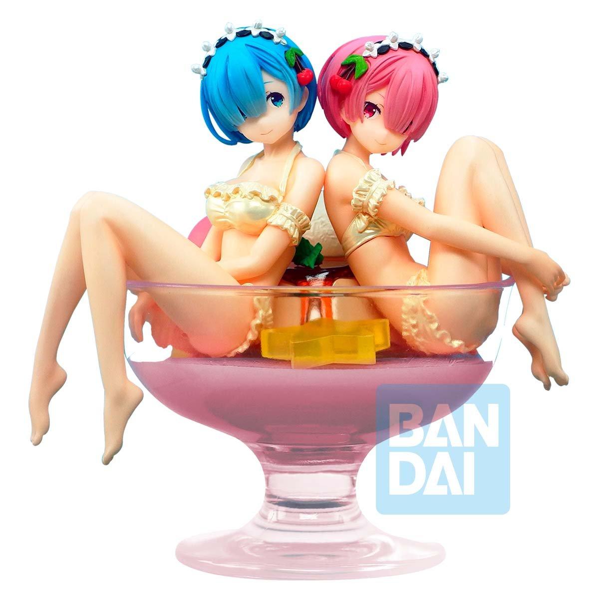 Re Zero Starting Life In Another World Rem And Ram Pudding Ala Mode Statue Gamestop