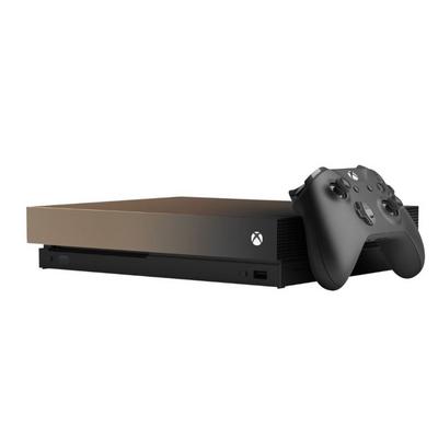 Microsoft Xbox One X 1TB Console Black Gold Rush