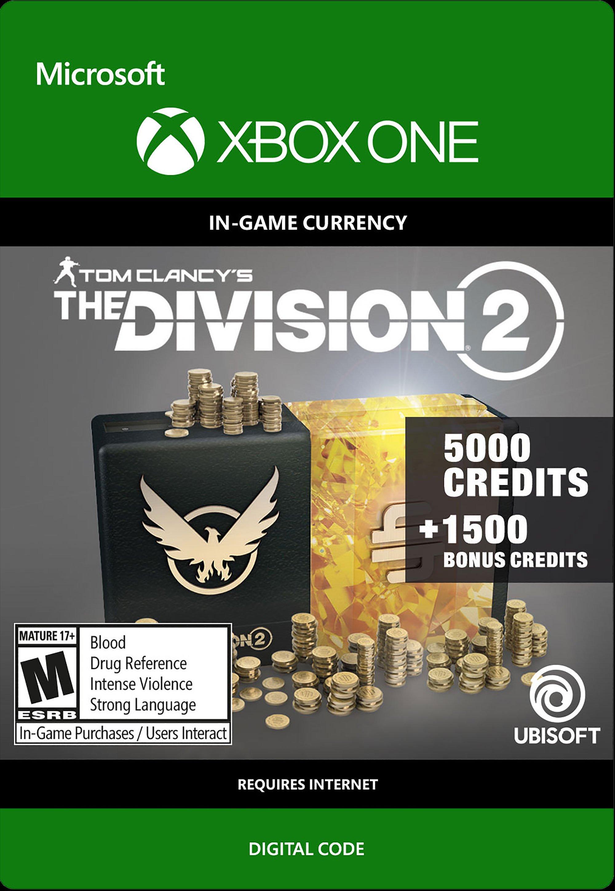 Tom Clancy's The Division 2 Credits 6,500 - Xbox One