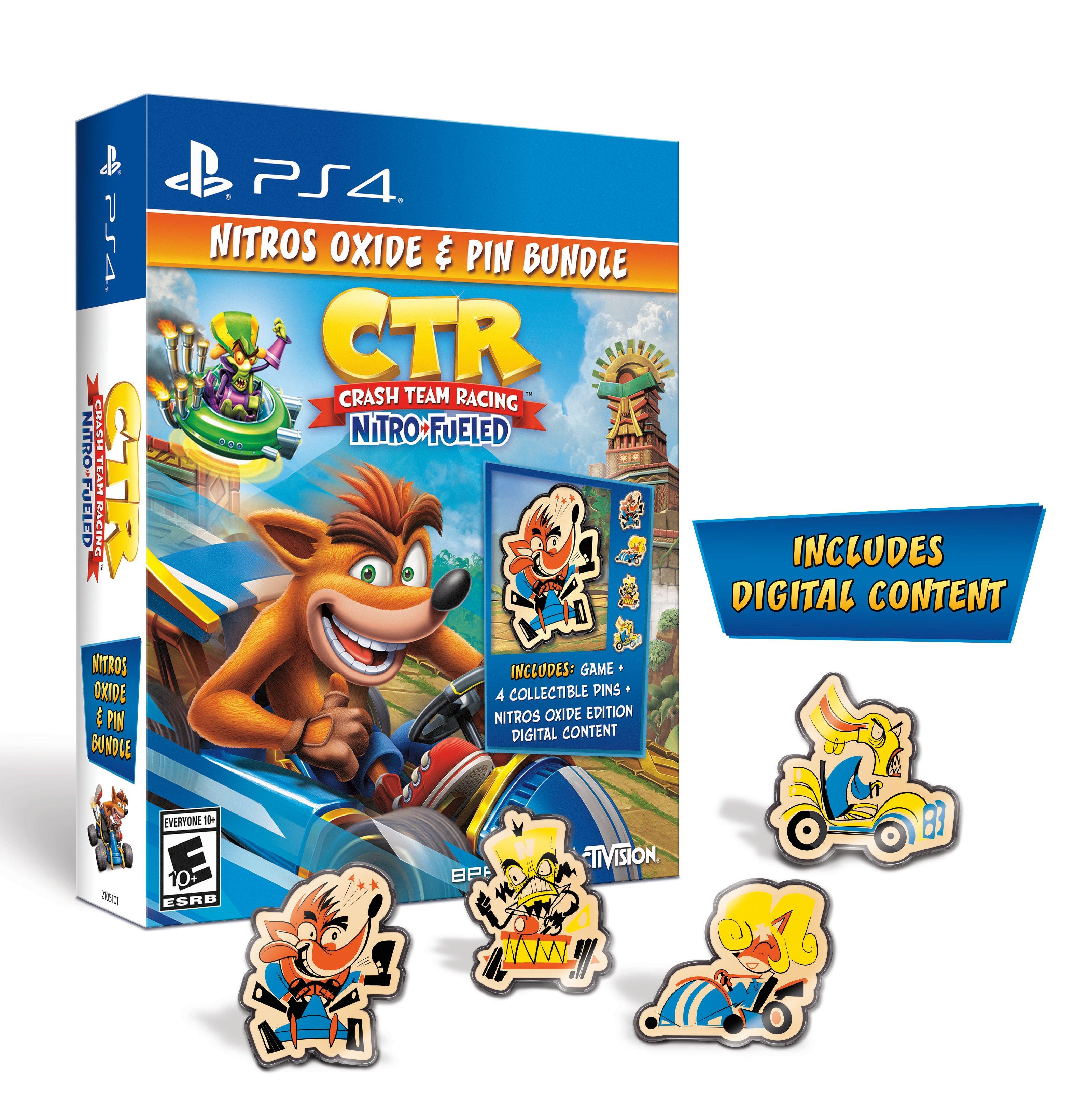 Crash Team Racing Nitro-Fueled Nitros Oxide and Pin Bundle Only at GameStop