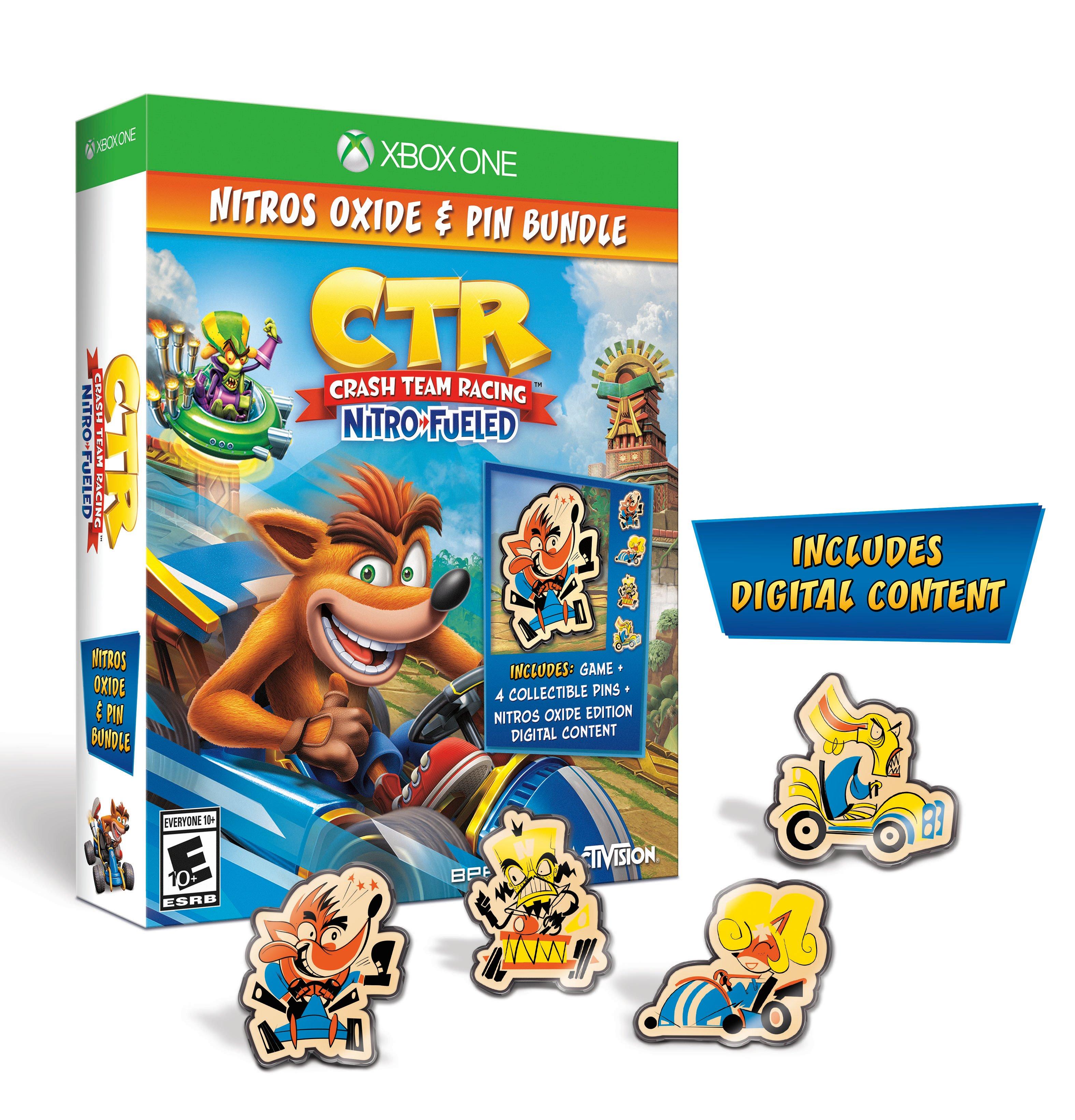 Crash Team Racing Nitro-Fueled Nitros Oxide and Pin Bundle Only at GameStop