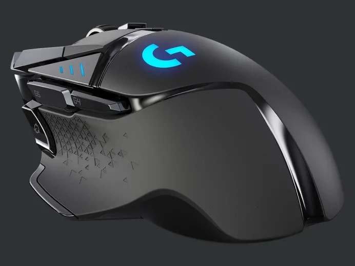 Logitech G502 LIGHTSPEED Wireless Gaming Mouse, HERO 25K Sensor, 25,600  DPI, RGB, Adjustable Weights, 11 Programmable Buttons, Long Battery Life,  On-Board Memory, PC / Mac 