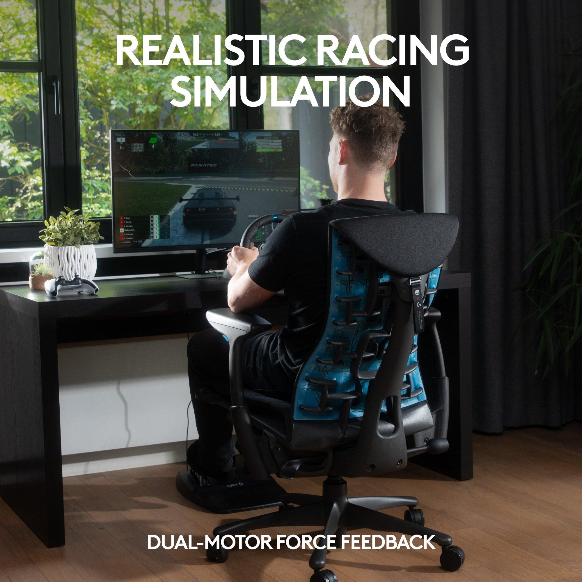 Logitech G27 Racing Wheel, Dual Motor Force Feedback