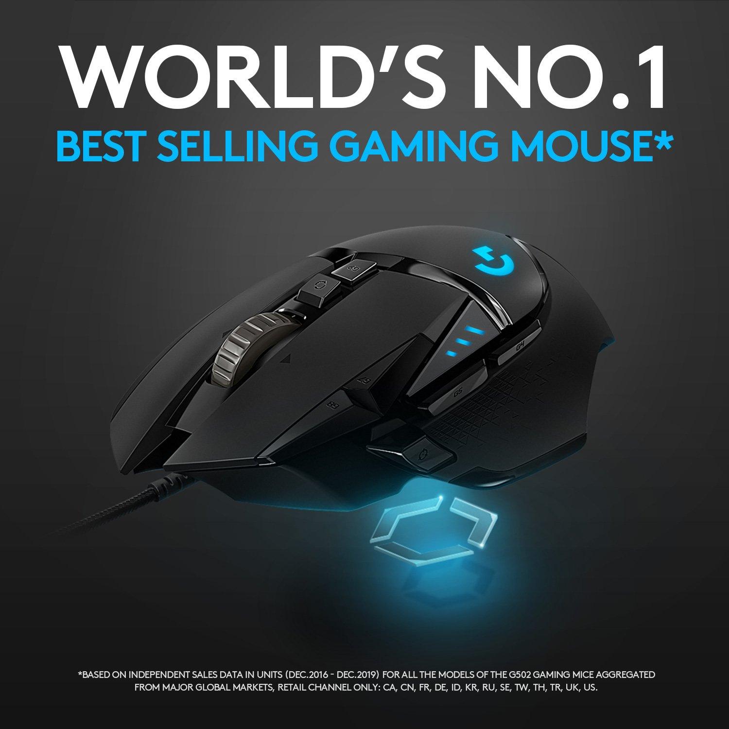 Logitech G502 HERO Wired Gaming Mouse