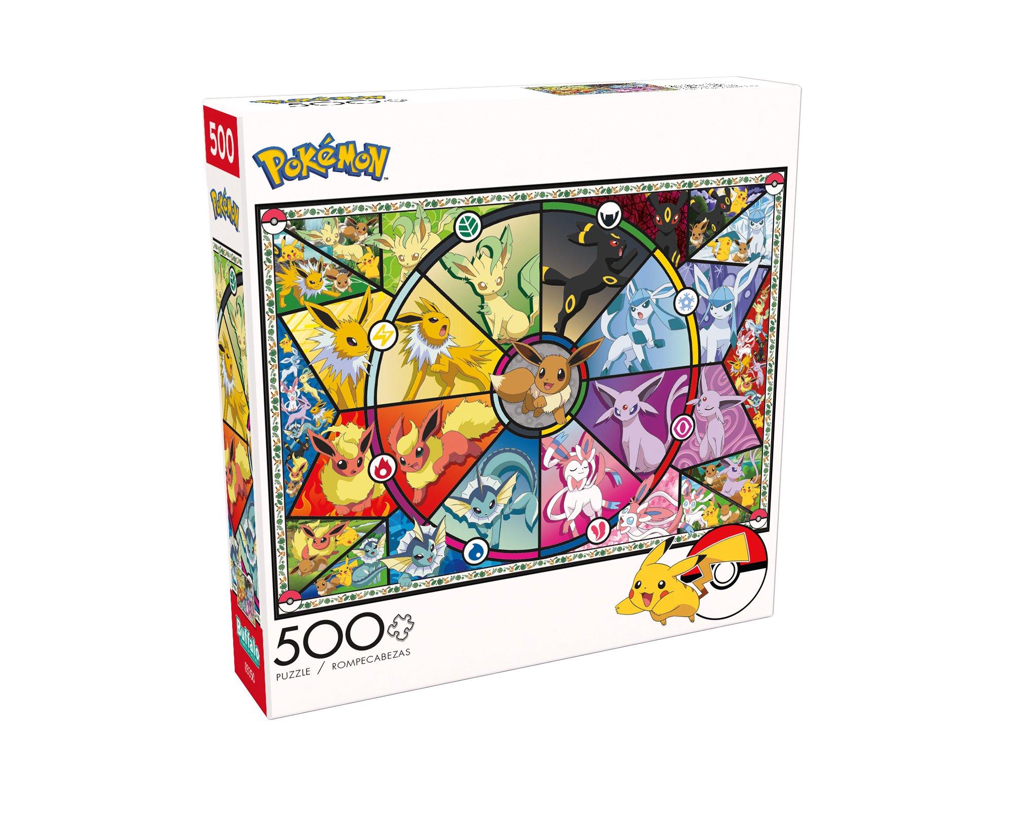 Pokemon Eevee Evolutions Stained Glass Puzzle Gamestop