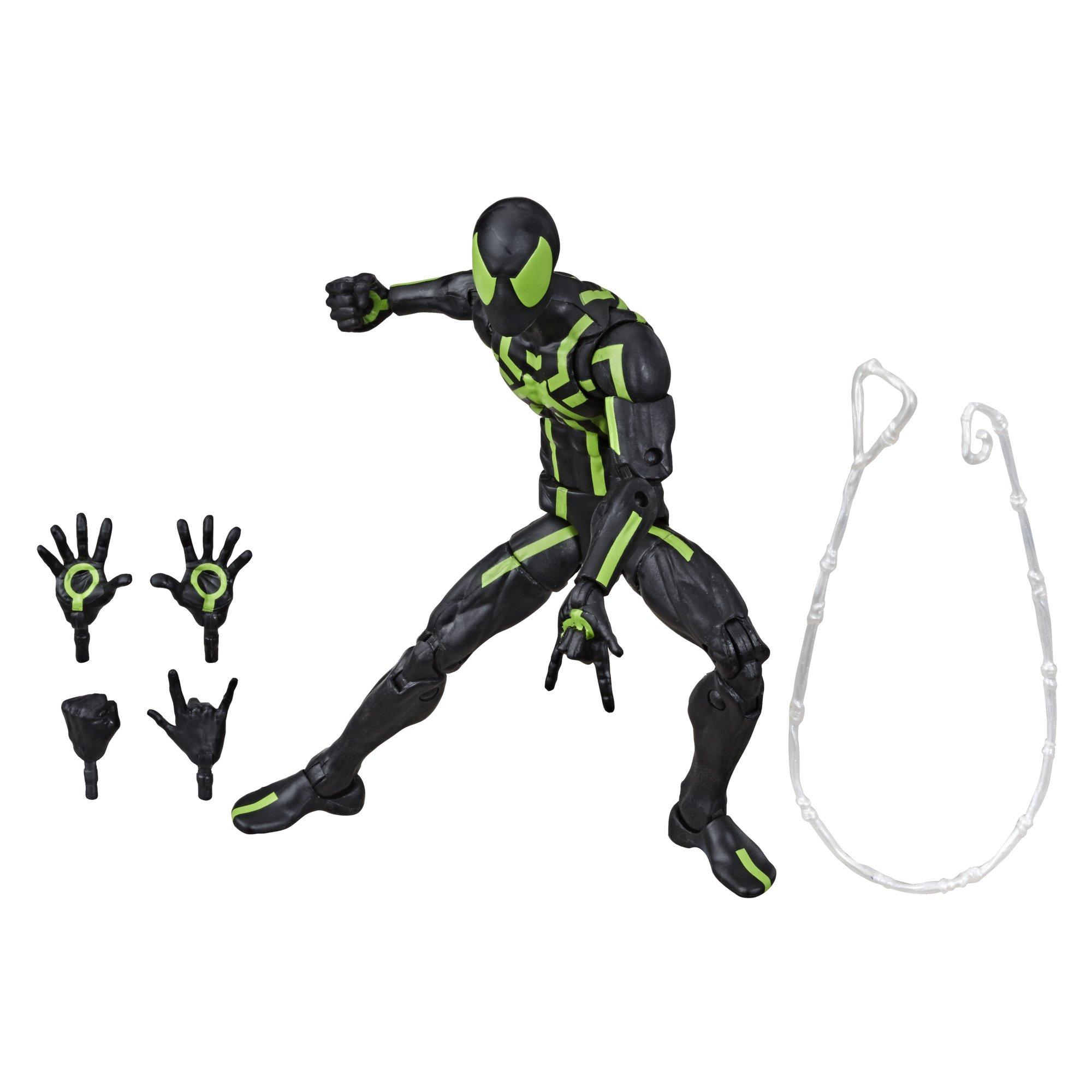 green spiderman action figure