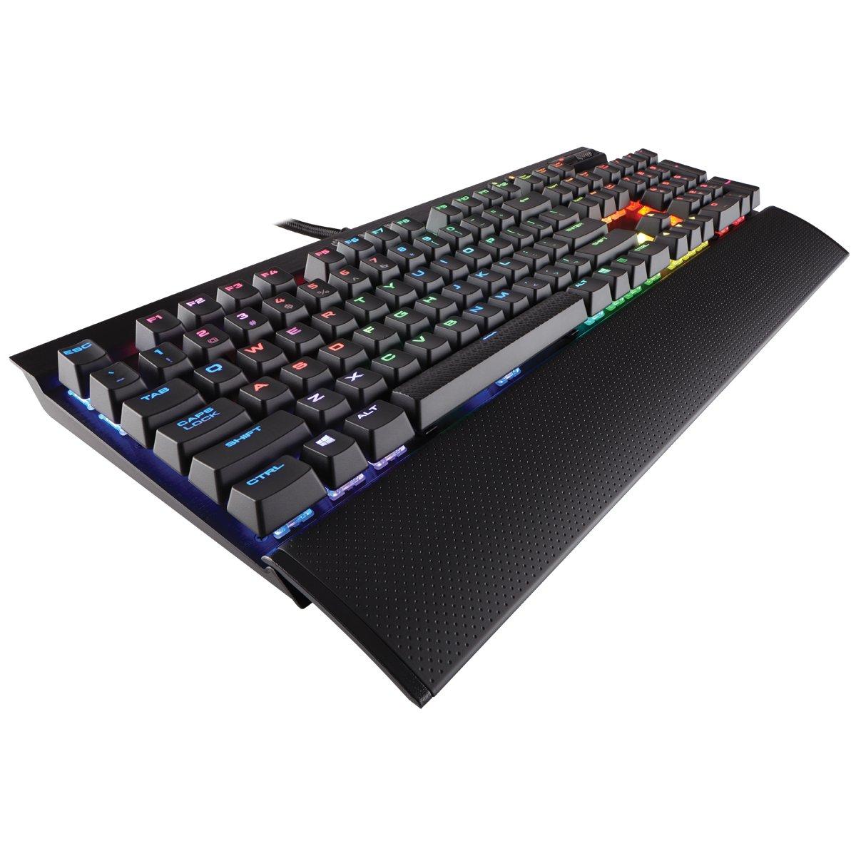 Corsair K70 RGB MK.2 Mechanical Gaming Keyboard - USB Passthrough & Media  Controls - Tactile & Quiet- Cherry MX Brown - RGB LED Backlit