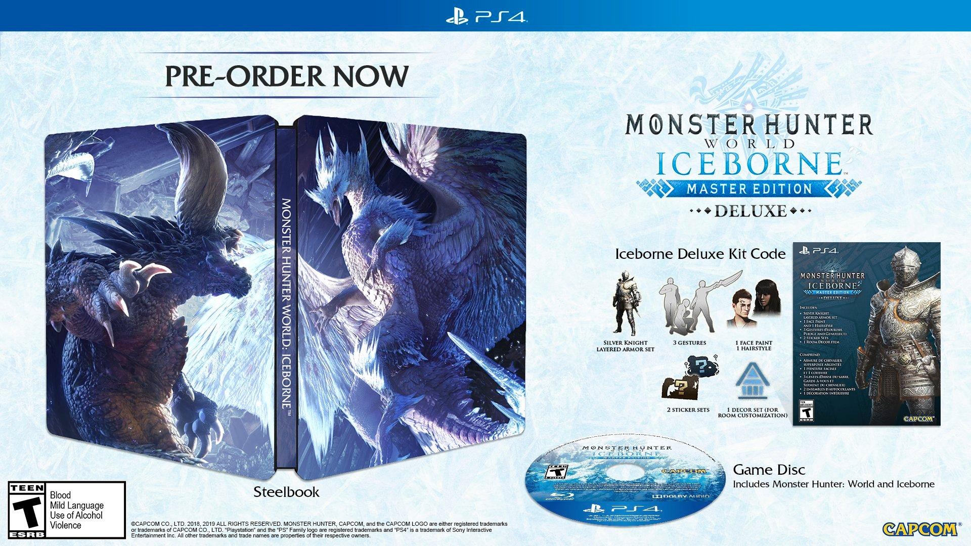 Monster Hunter World Iceborne Master Edition Deluxe Playstation 4 Gamestop