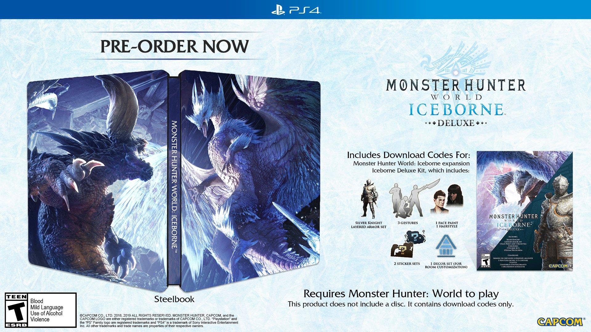 monster hunter world iceborne ps4 digital code