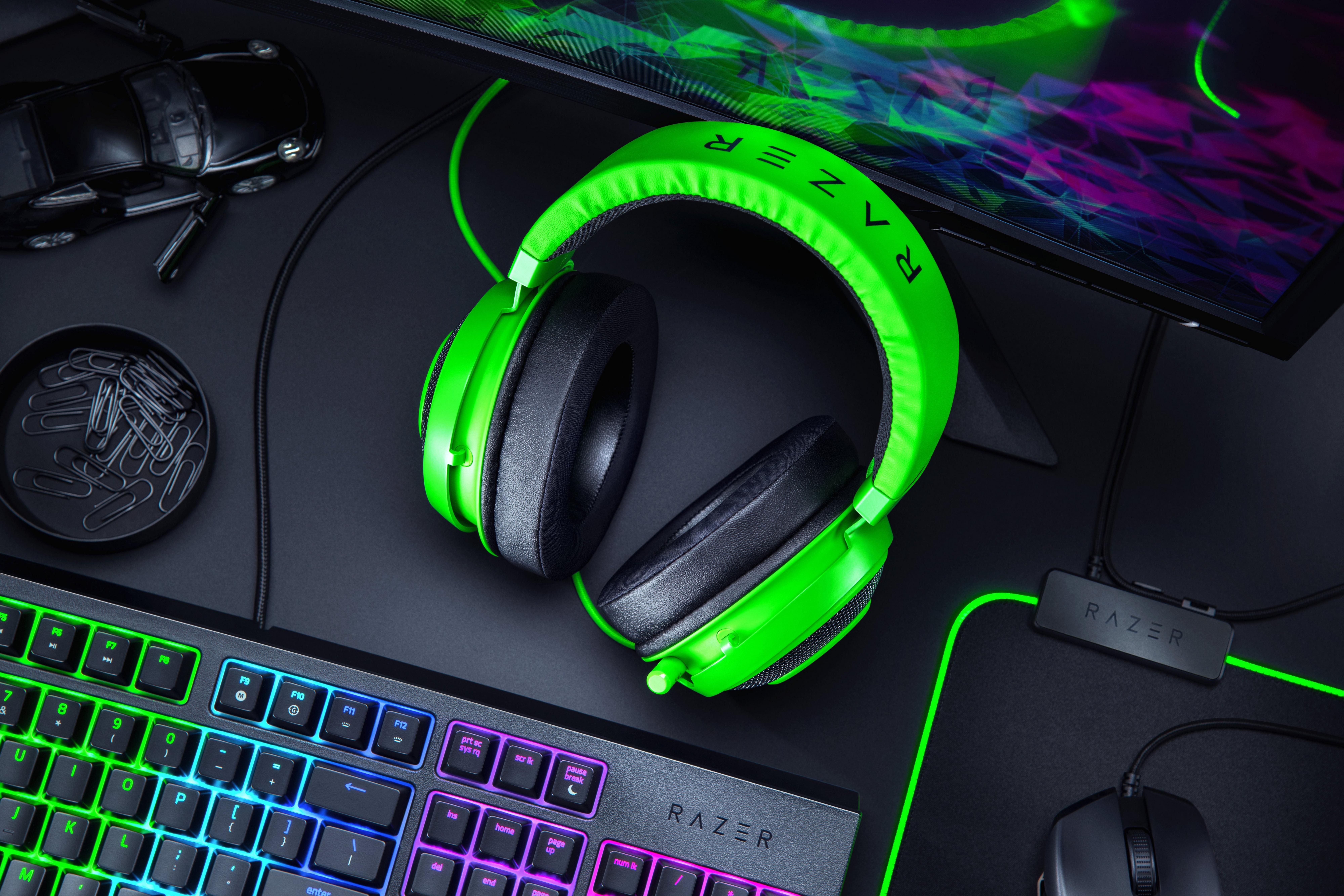 list item 3 of 5 Razer Kraken Wired Tournament Gaming Headset Razer Green